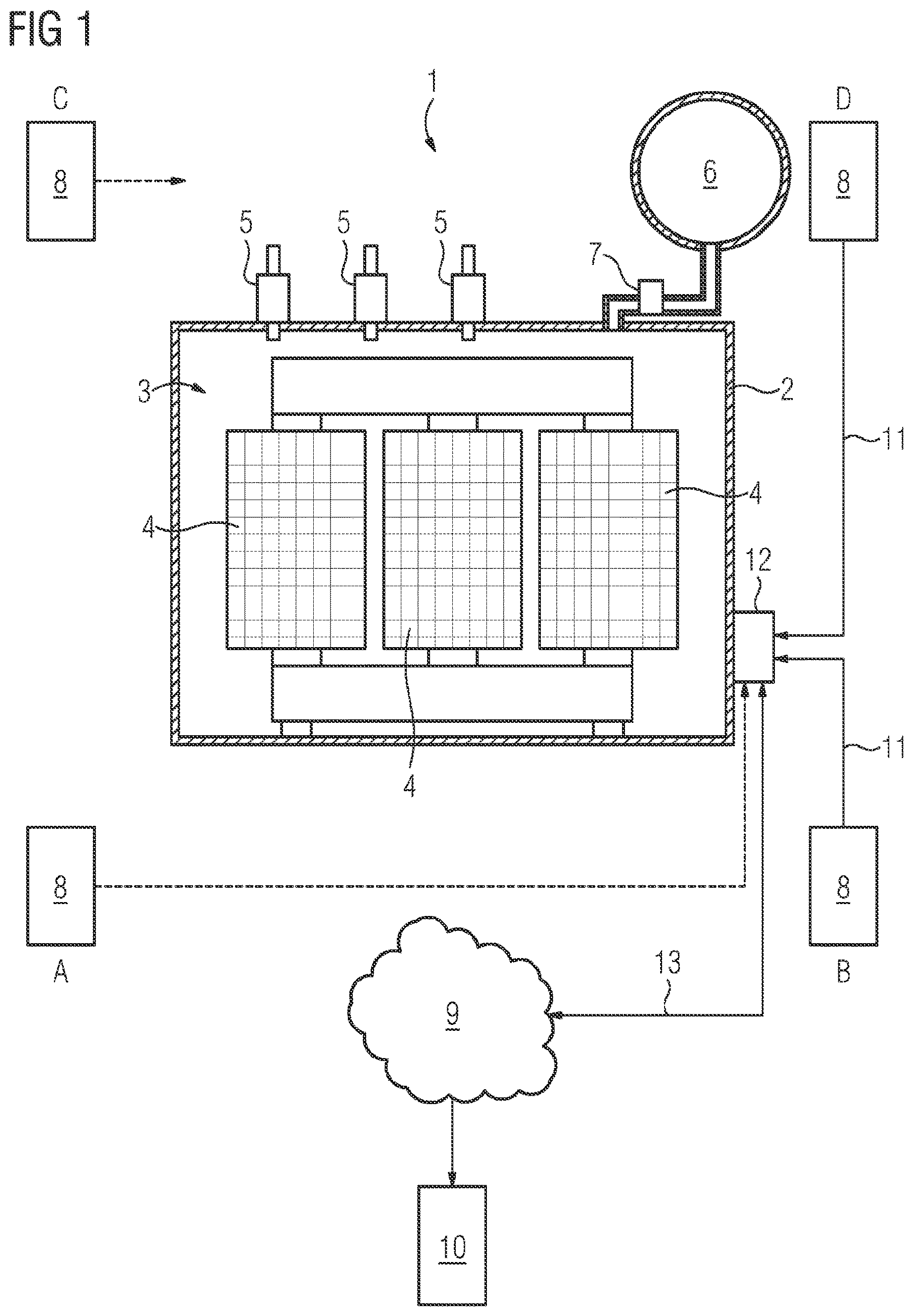 Patent US12308639 — Method for identifying asymmetrical vibrations when operating an electrical device connected to a high-voltage grid — Figure 1