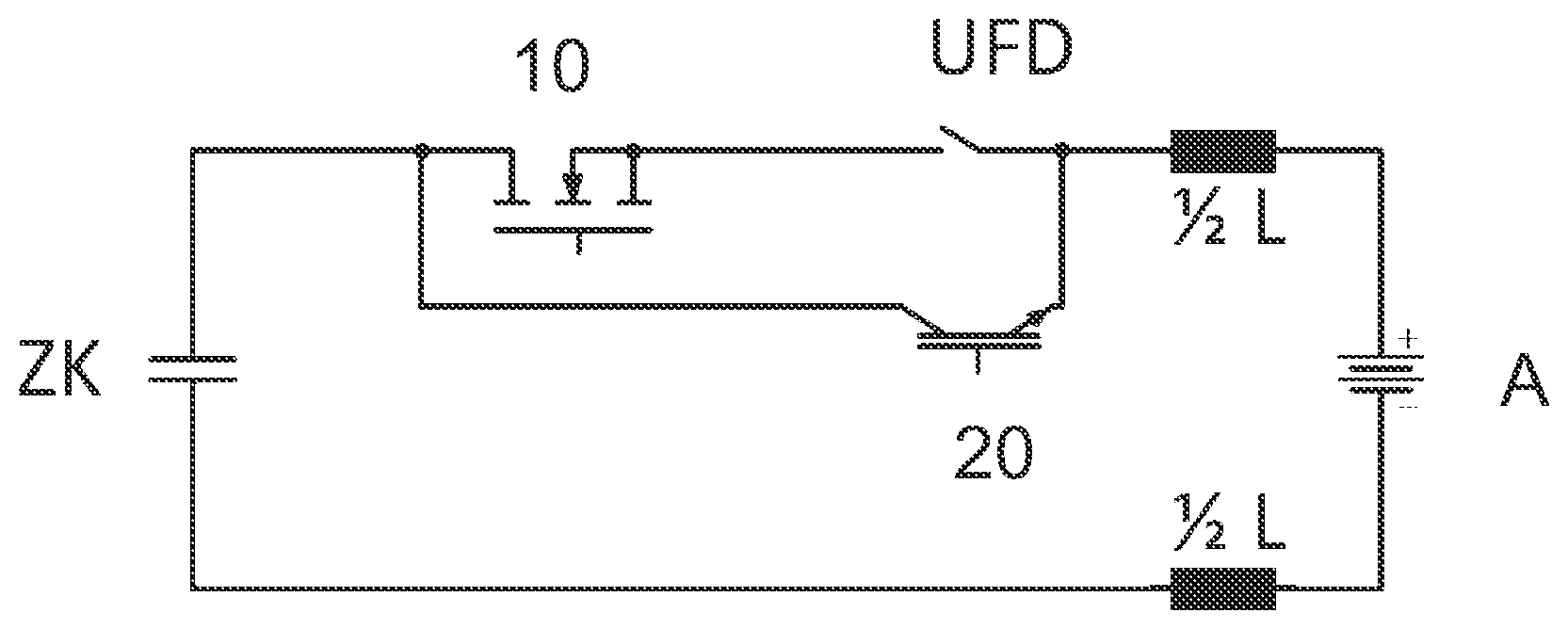 Patent US12308651 — Circuit arrangement for decoupling a rechargeable battery of an inverter — Figure 1