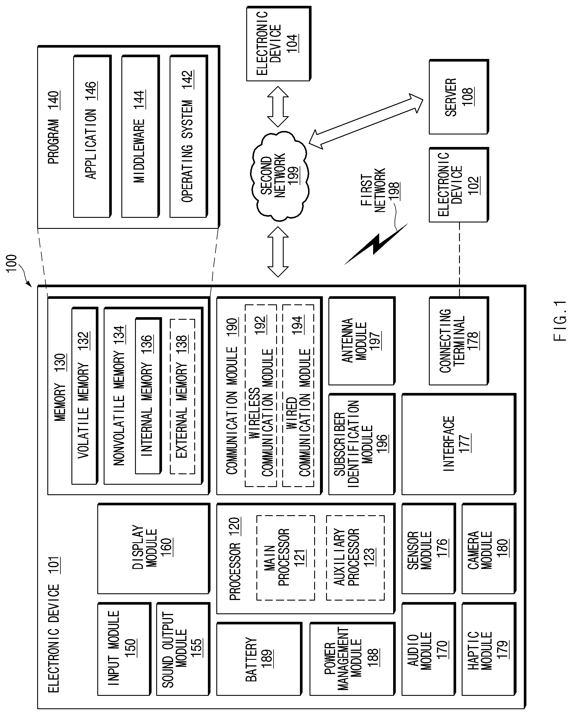 Patent US12308690 — Electronic device and control method therefor — Figure 1