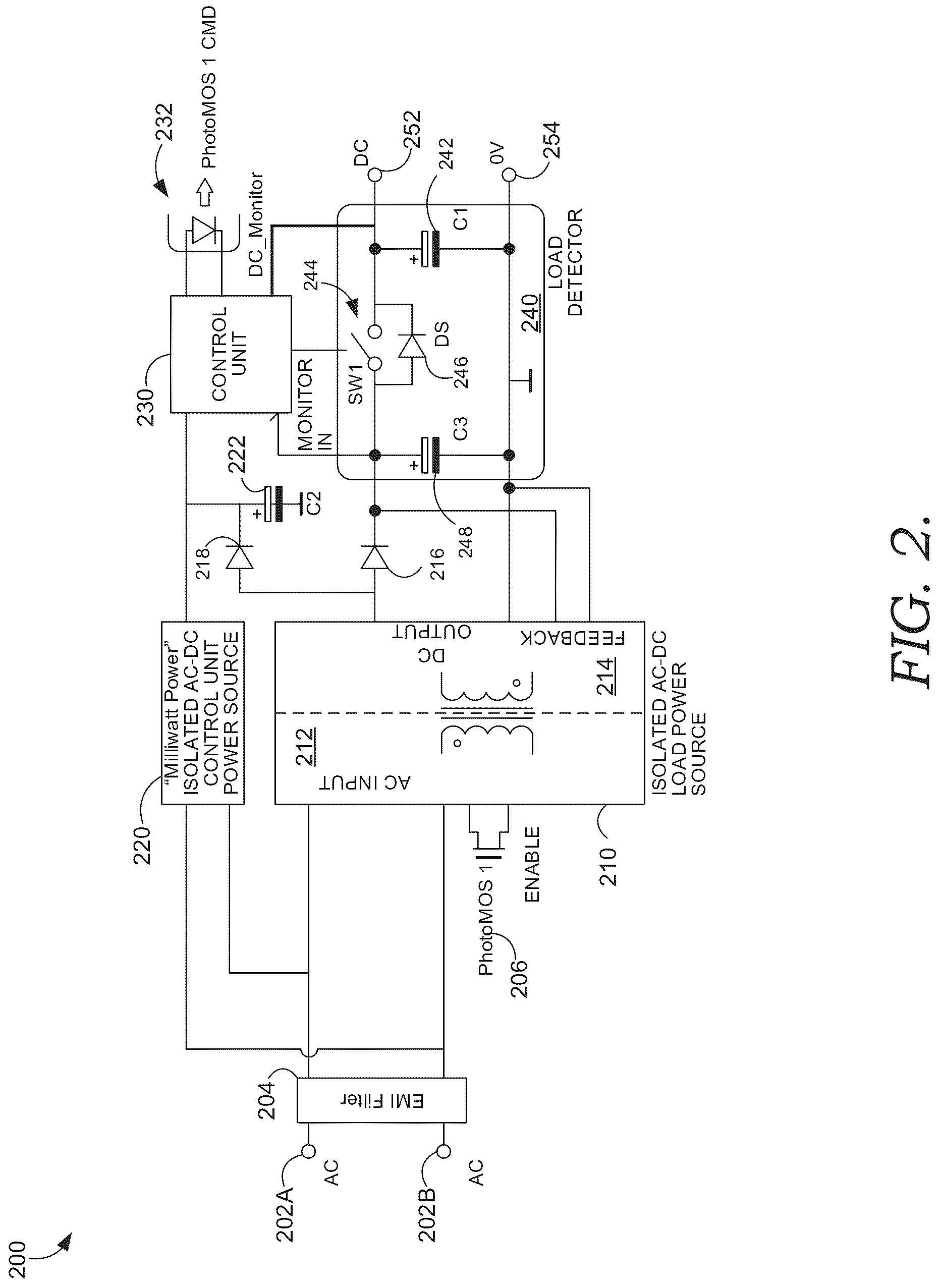 Patent US12308693 Figure 2 – Power supply having low standby power consumption