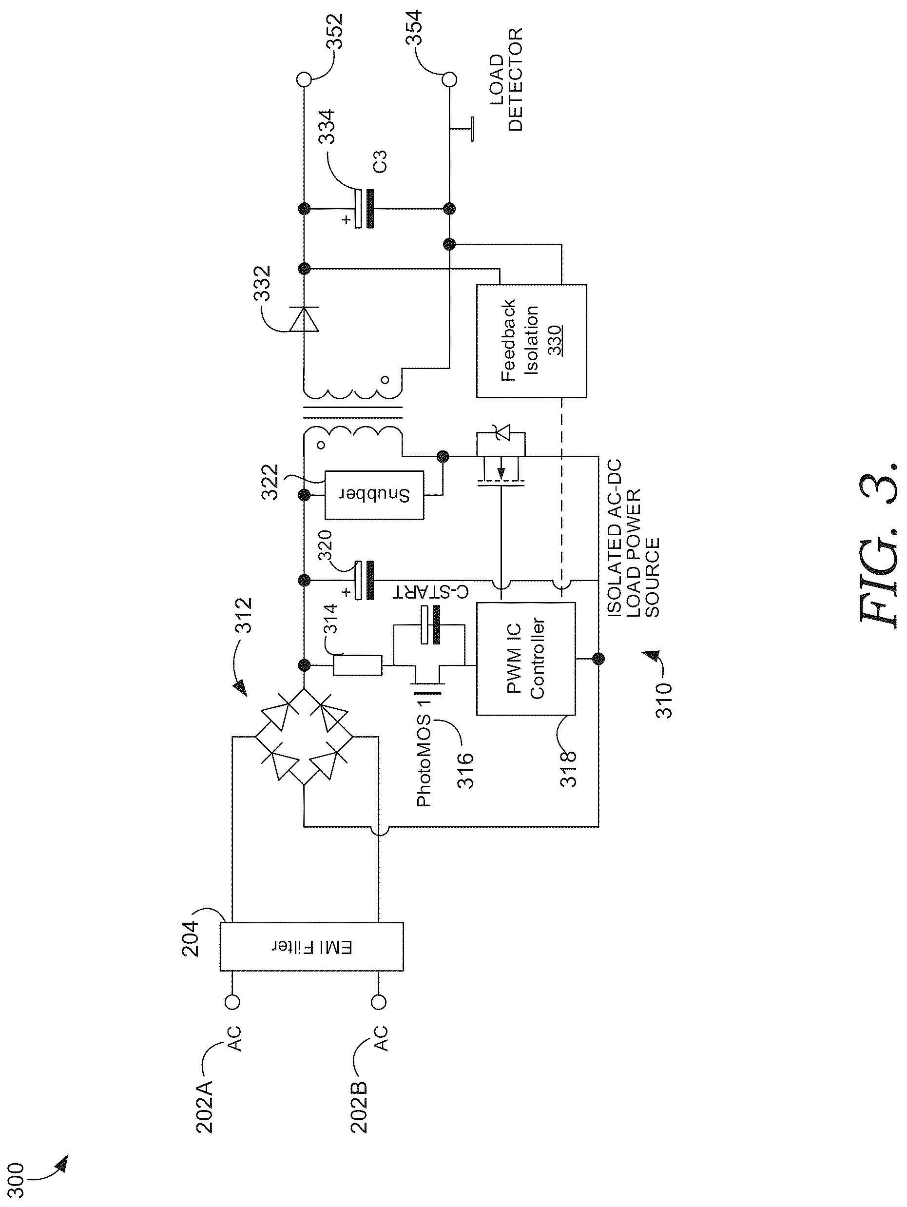 Patent US12308693 Figure 3 – Power supply having low standby power consumption