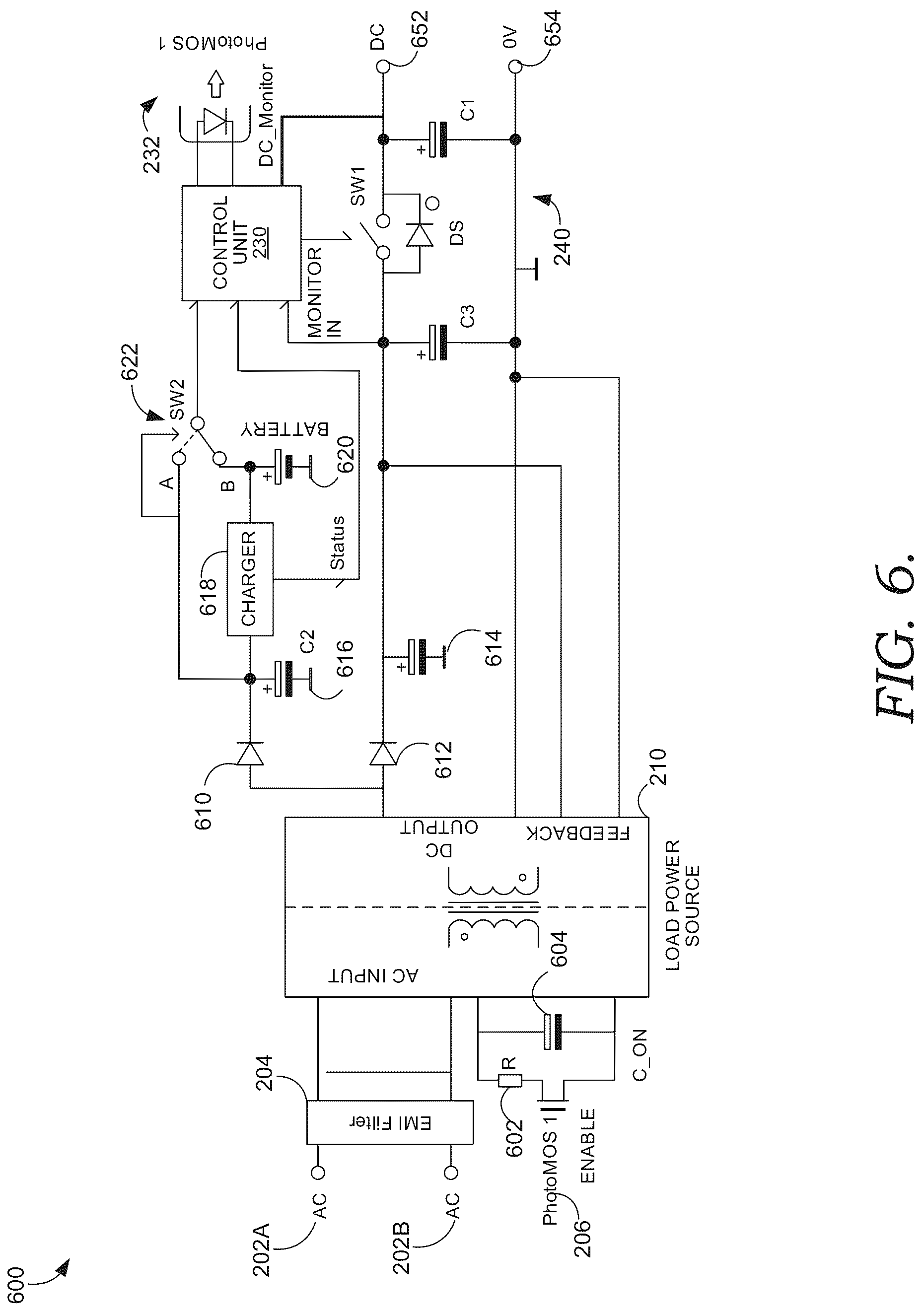 Patent US12308693 Figure 6 – Power supply having low standby power consumption