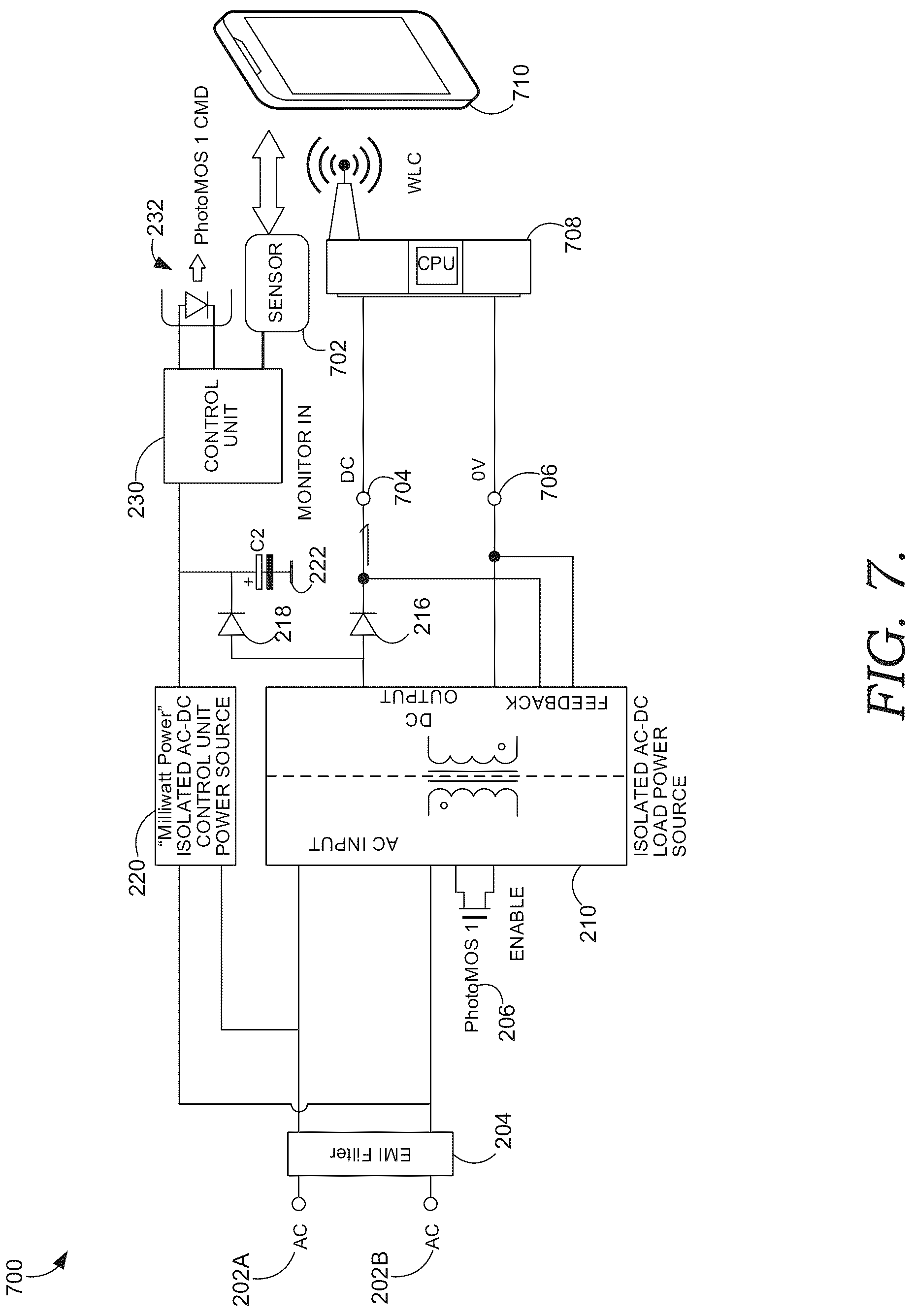 Patent US12308693 Figure 7 – Power supply having low standby power consumption