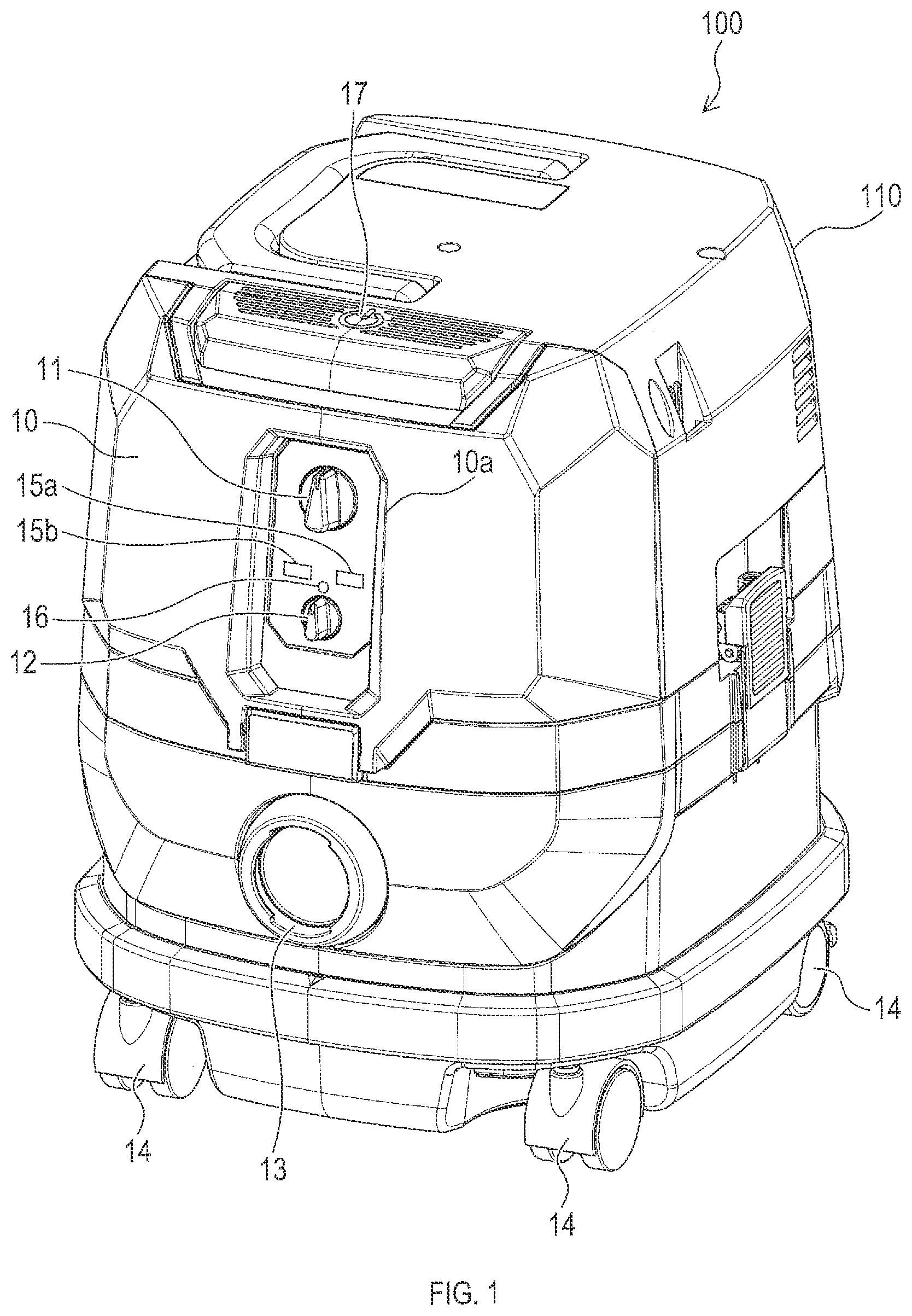Patent US12308707 — Electric work machine — Figure 1