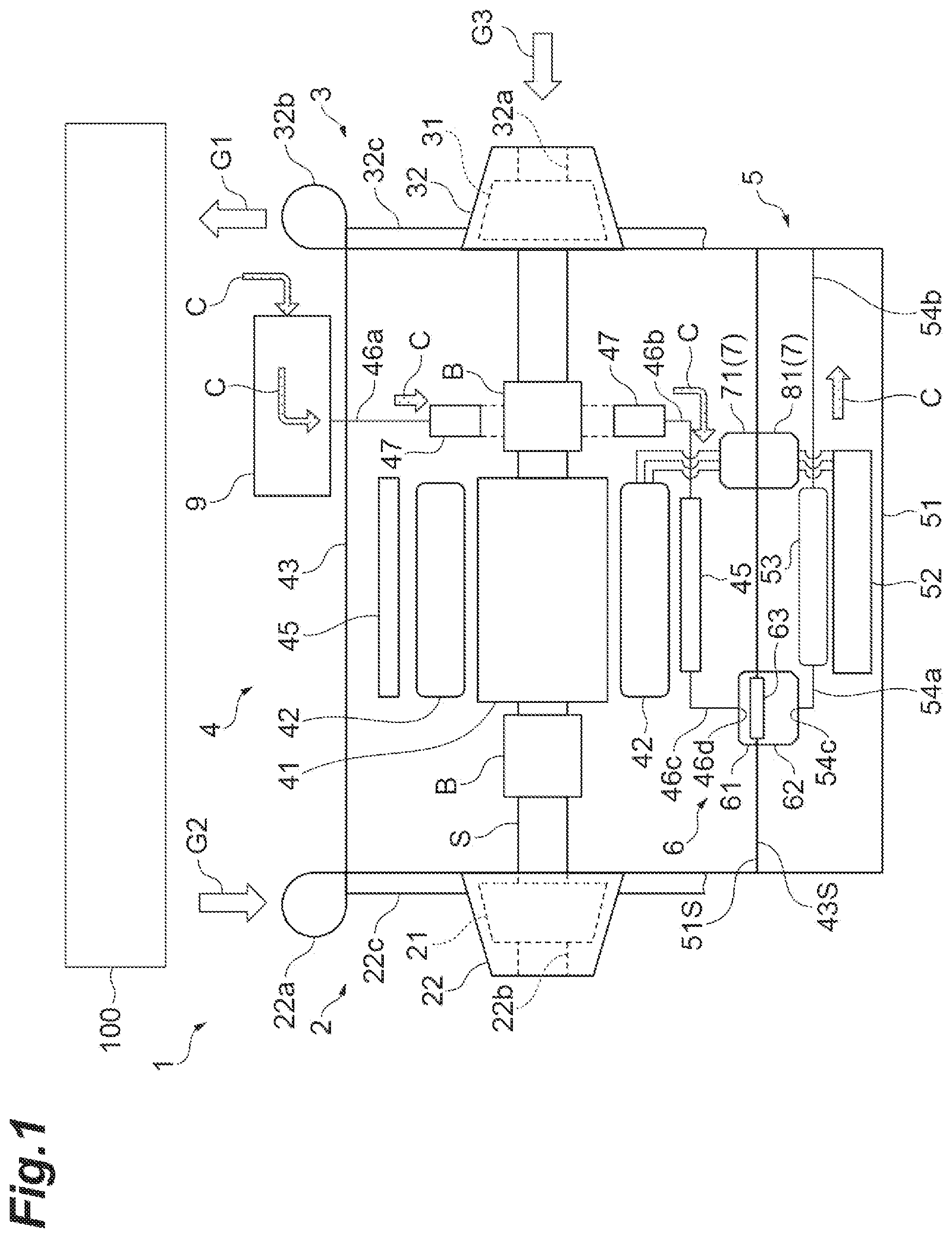 Patent US12308724 — Inverter integrated gas supply device with sealing member for motor connector — Figure 1
