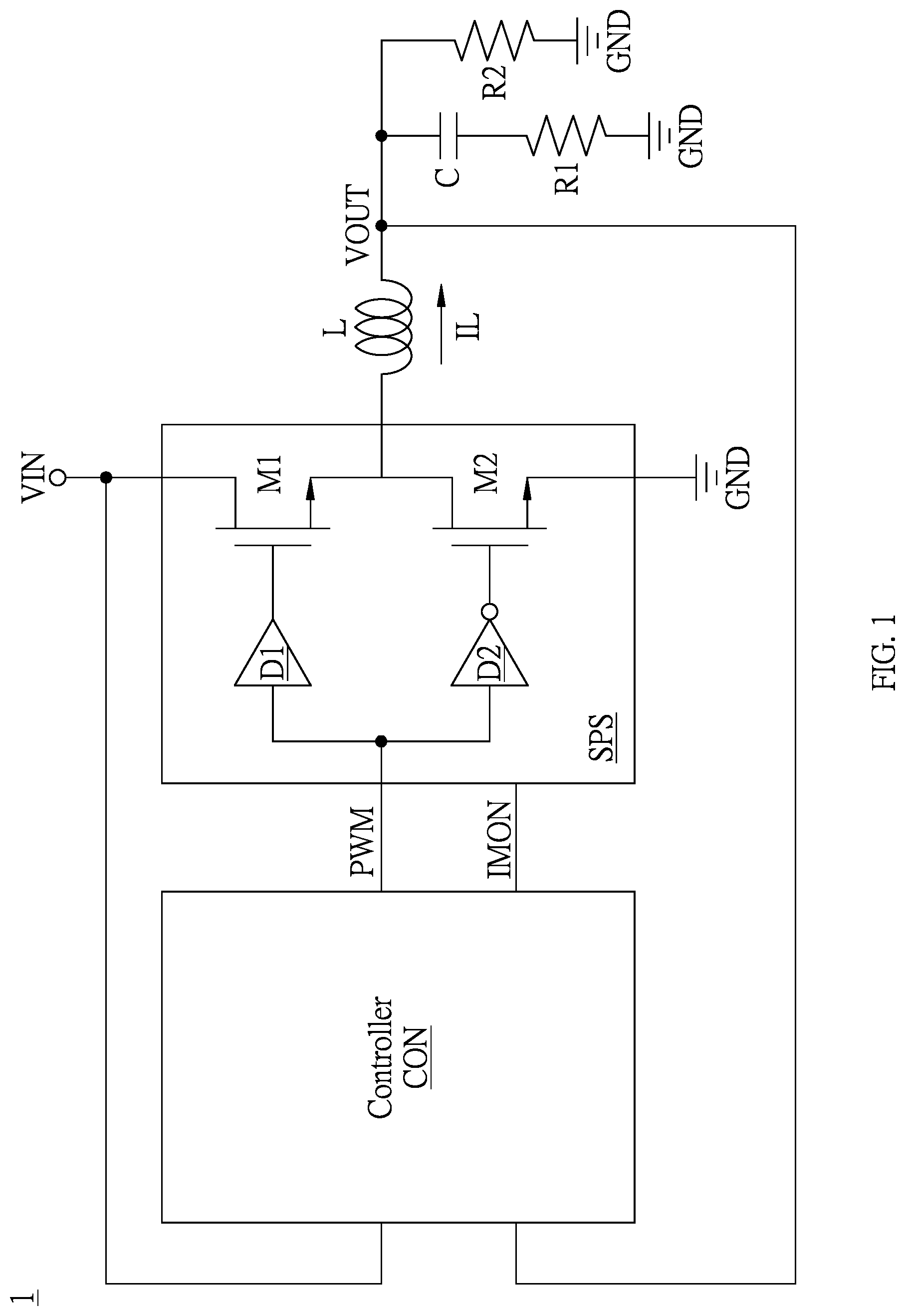 Patent US12308731 — Controller of power conversion circuit and operating method thereof — Figure 1