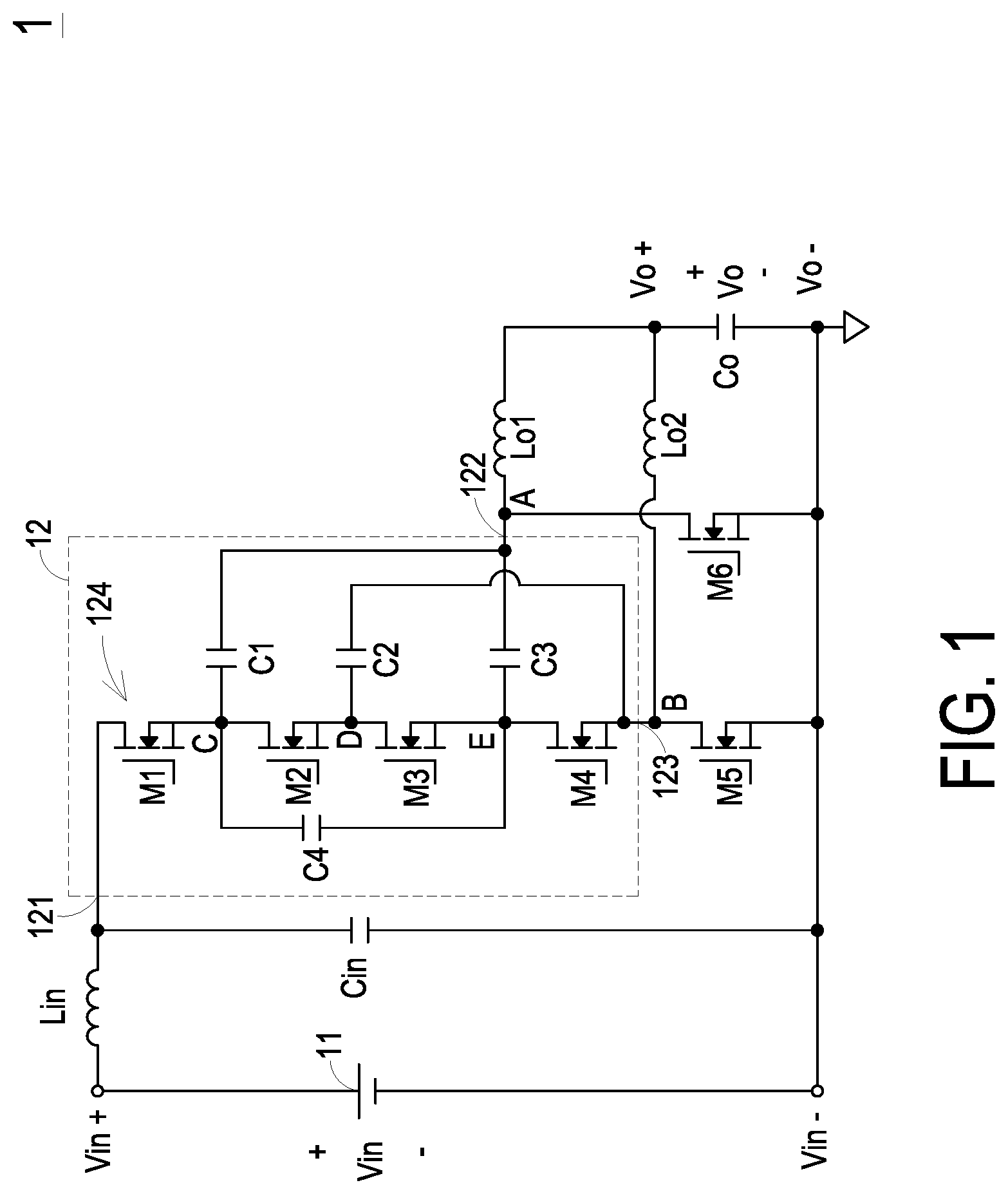 Patent US12308733 — Power conversion circuit — Figure 1