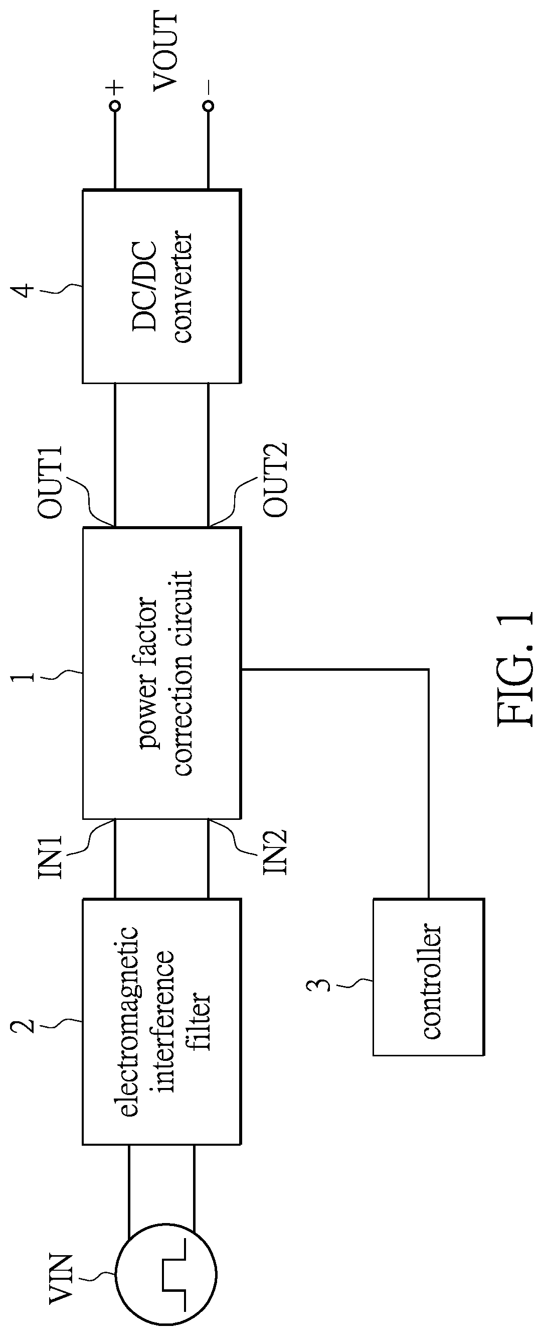 Patent US12308736 — Power factor correction circuit — Figure 1