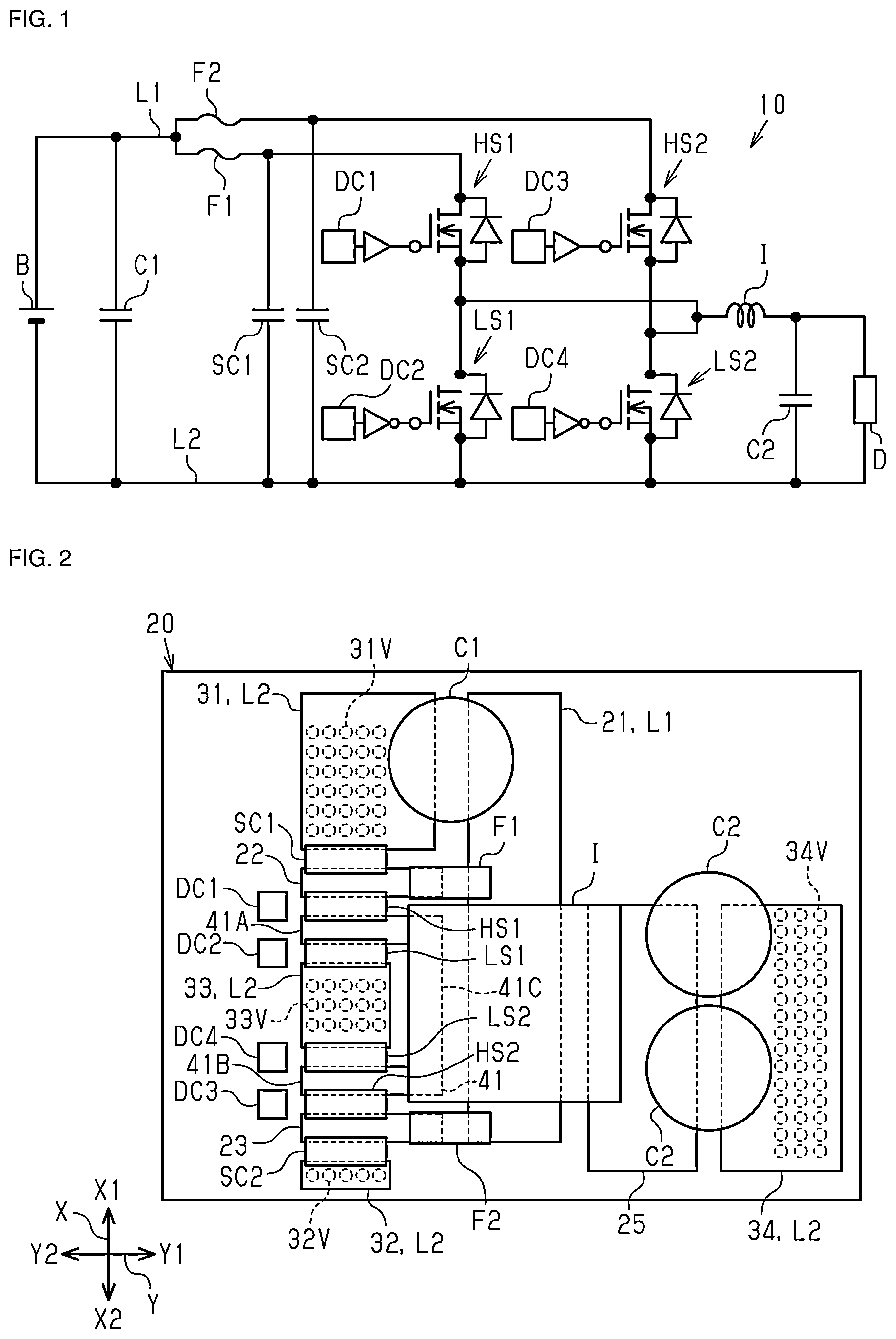 Patent US12308743 — Single inductor converter with current loops in opposite directions — Figure 1