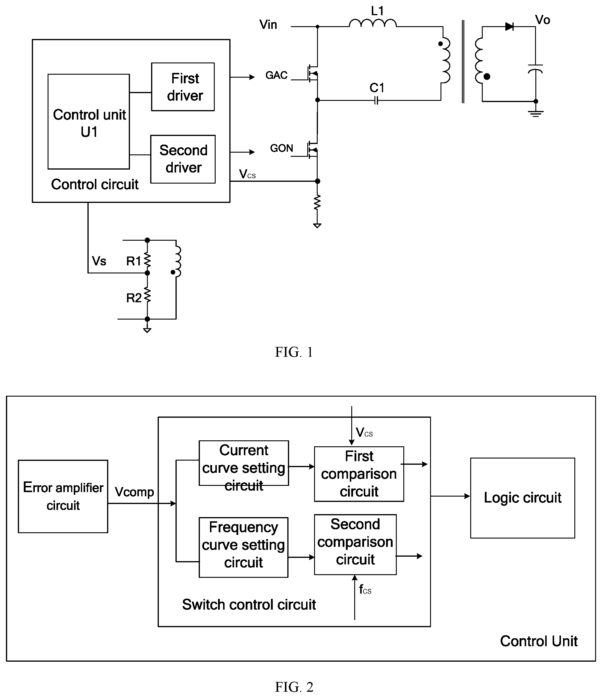 Patent US12308748 — Control method and control circuit of switched-mode power supply, and switched-mode power supply — Figure 1