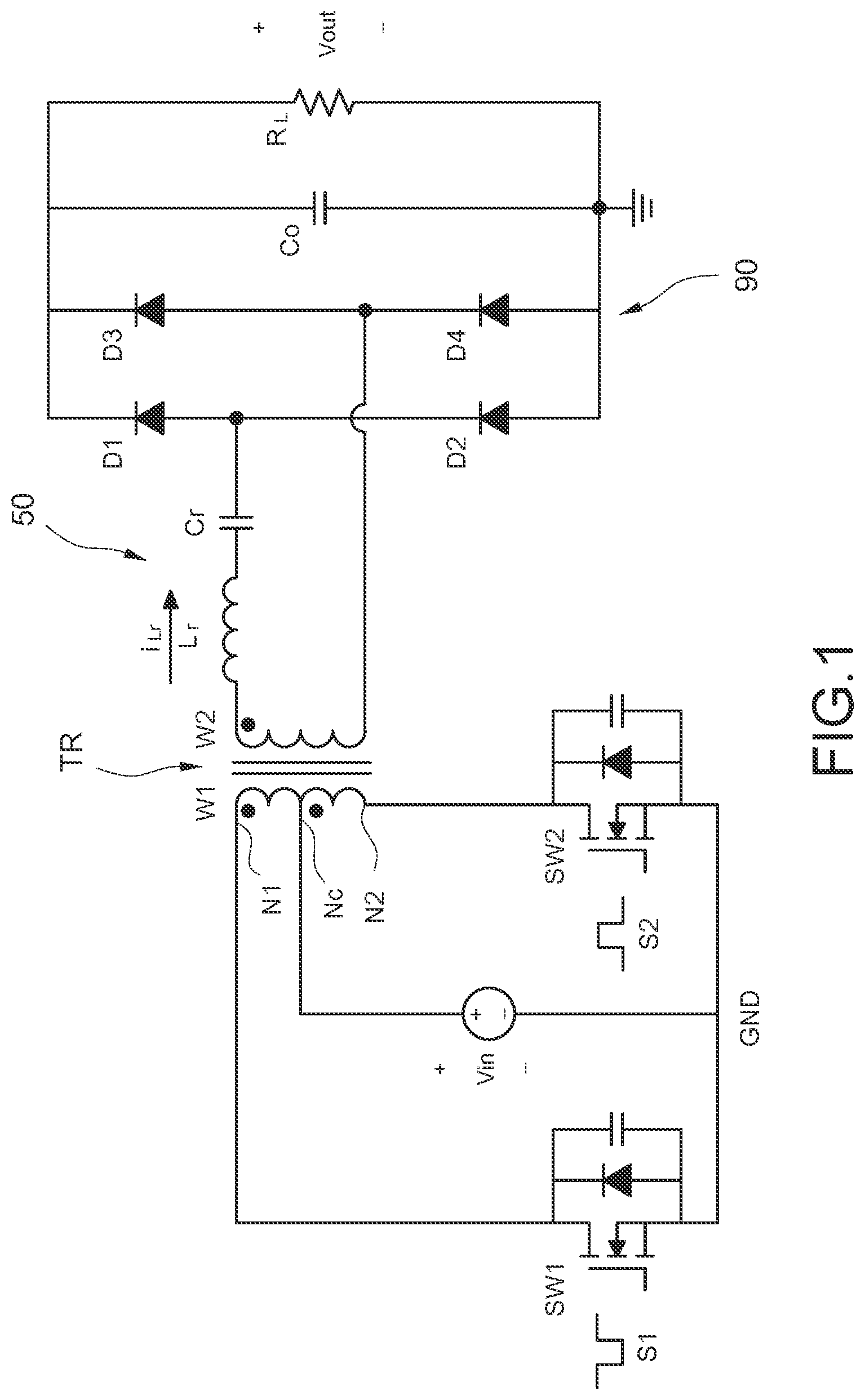 Patent US12308753 — Method of controlling resonant push-pull converter — Figure 1