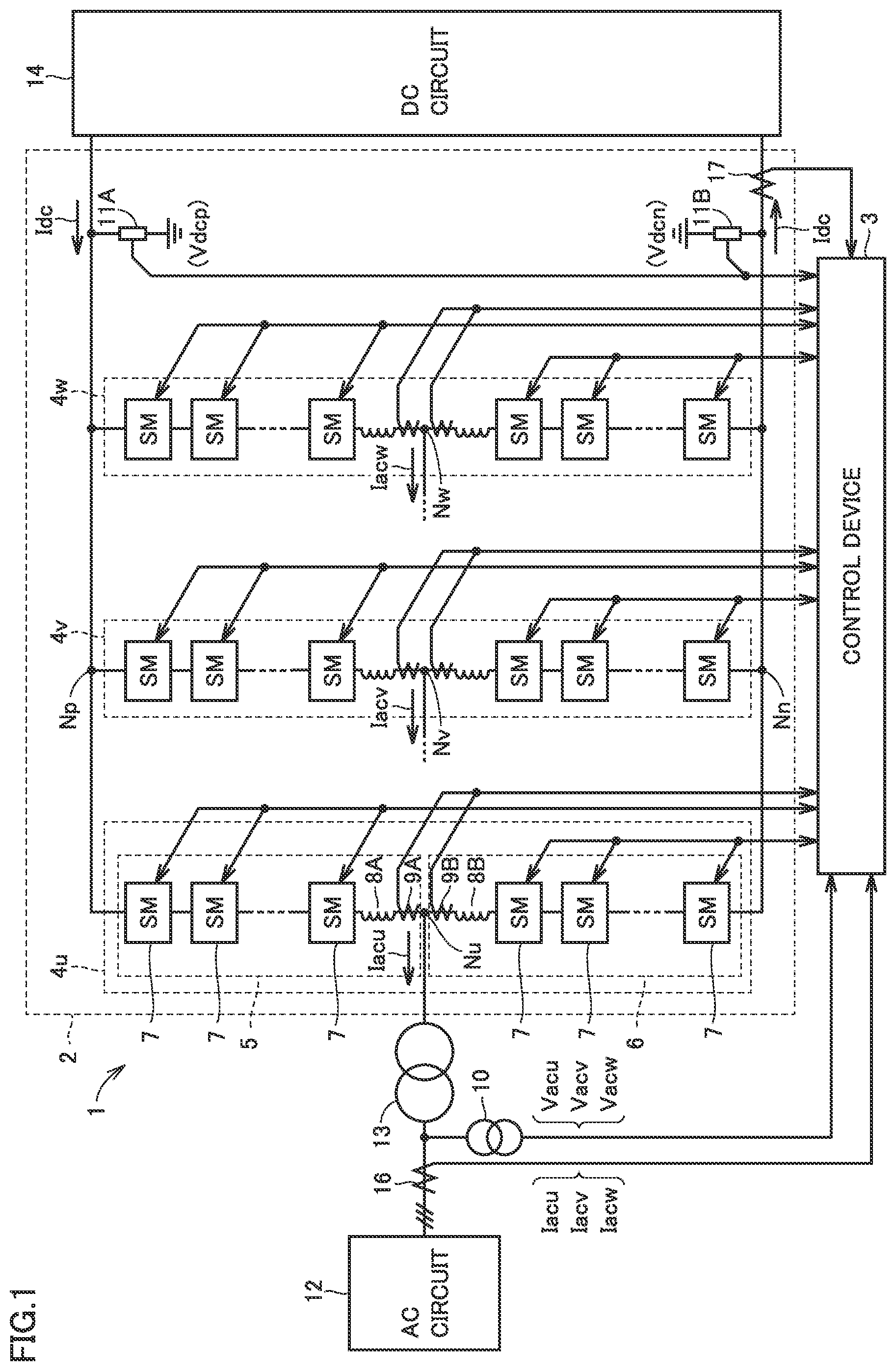 Patent US12308763 — Power conversion device — Figure 1