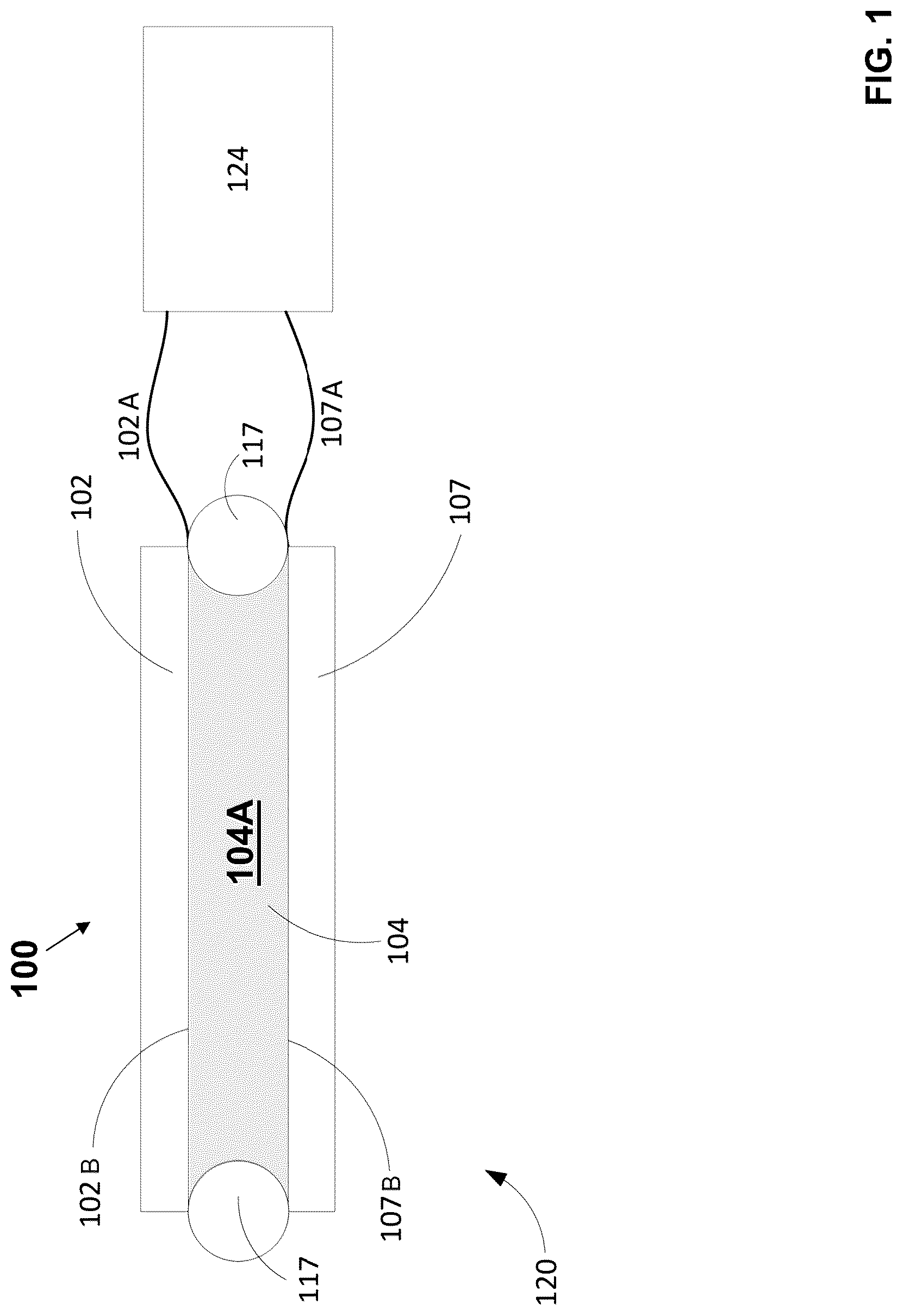 Patent US12308765 — Ionic liquid-based piezoelectric apparatus and related methods — Figure 1