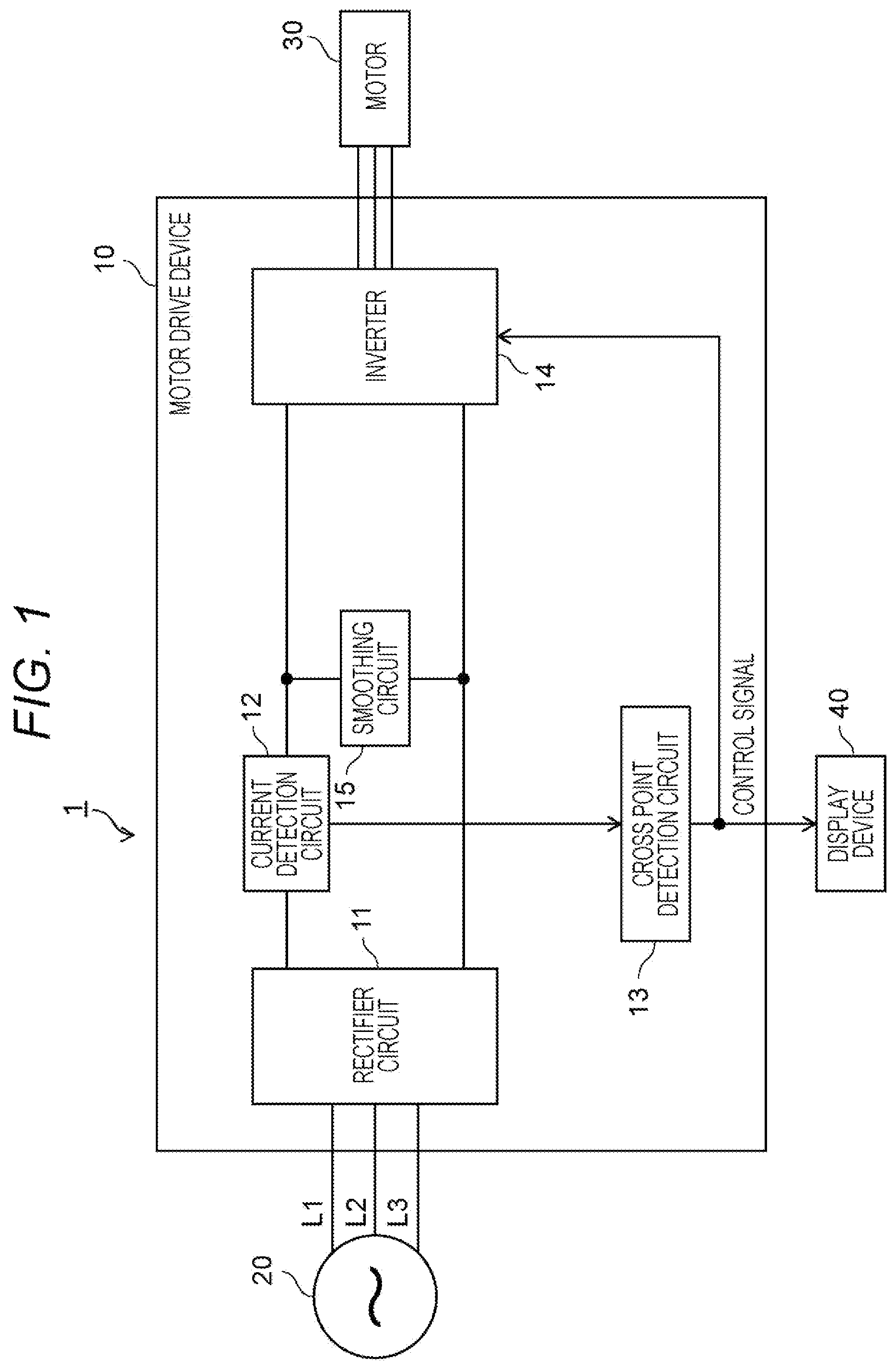 Patent US12308775 Figure 1 – Motor drive device