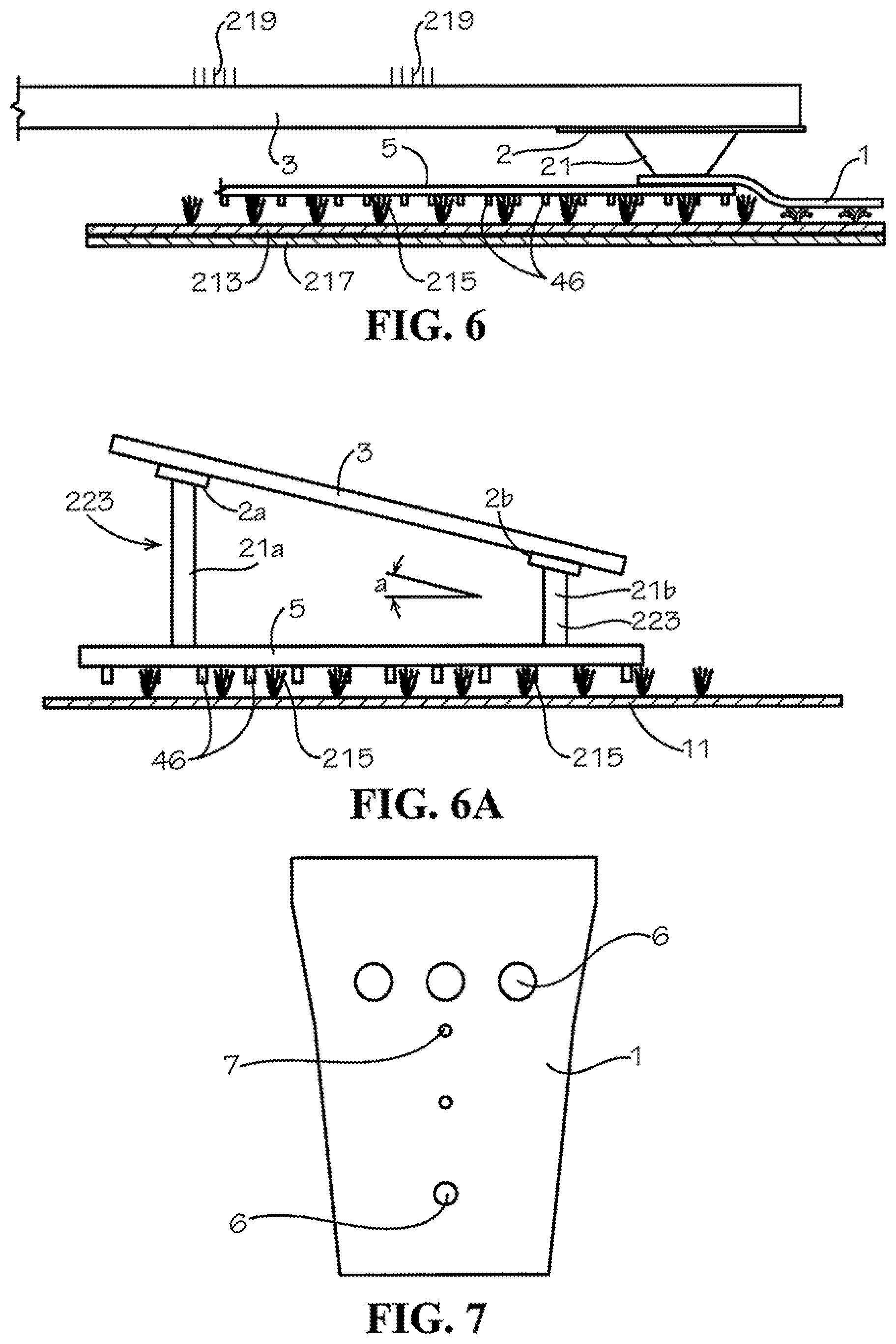 Patent US12308783 Figure 9 – Integrated photovoltaic module mounting system for use with tufted geosynthetics