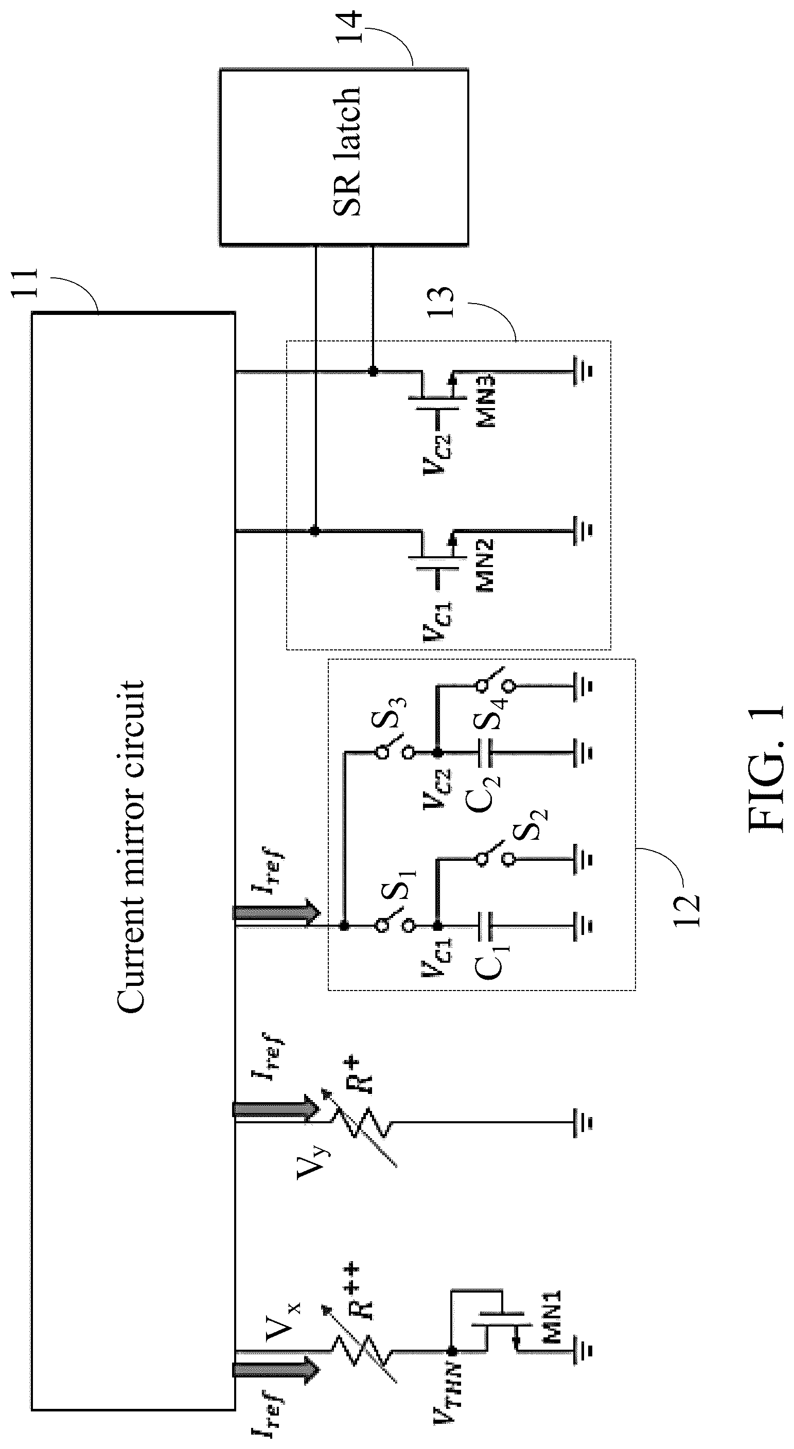 Patent US12308795 — Oscillation circuit and circuit system using the same — Figure 1