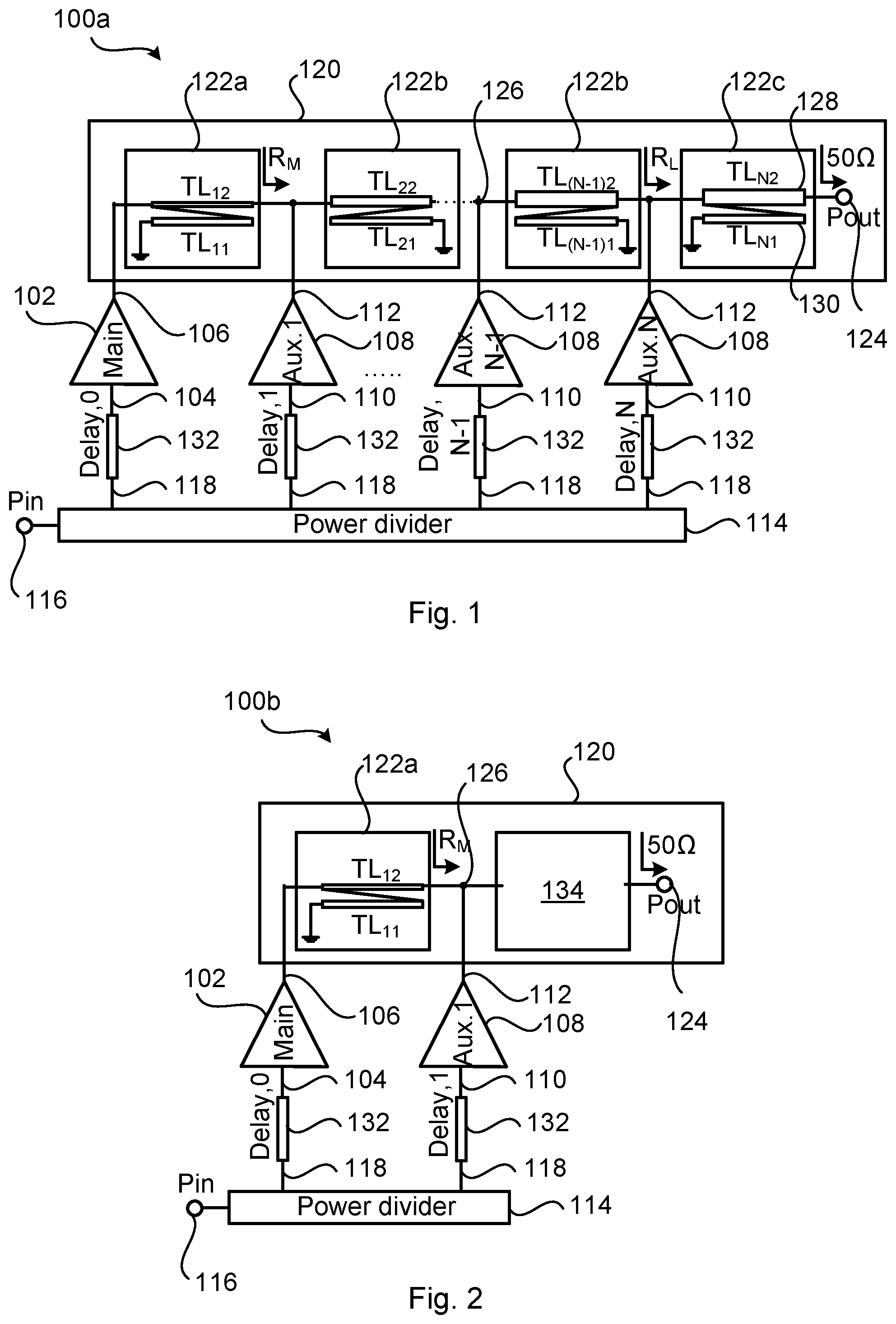 Patent US12308799 Figure 1 – Power amplifier arrangement comprising Ruthroff transformer