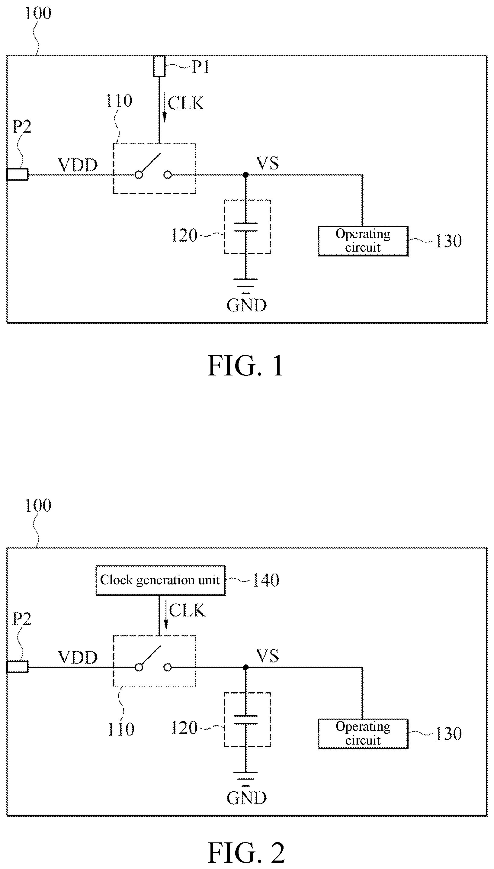 Patent US12308800 — Circuit chip with power supply noise rejection — Figure 1