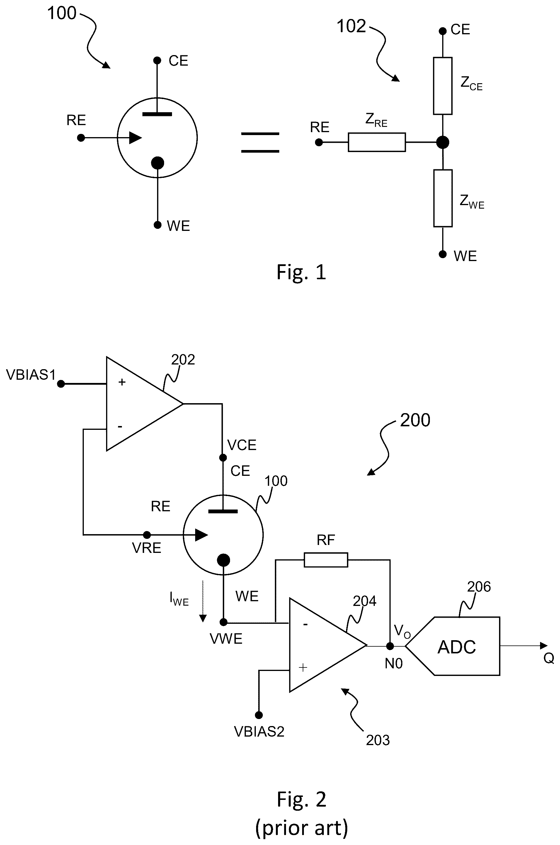 Patent US12308852 — Circuitry for measurement of electrochemical cells — Figure 1