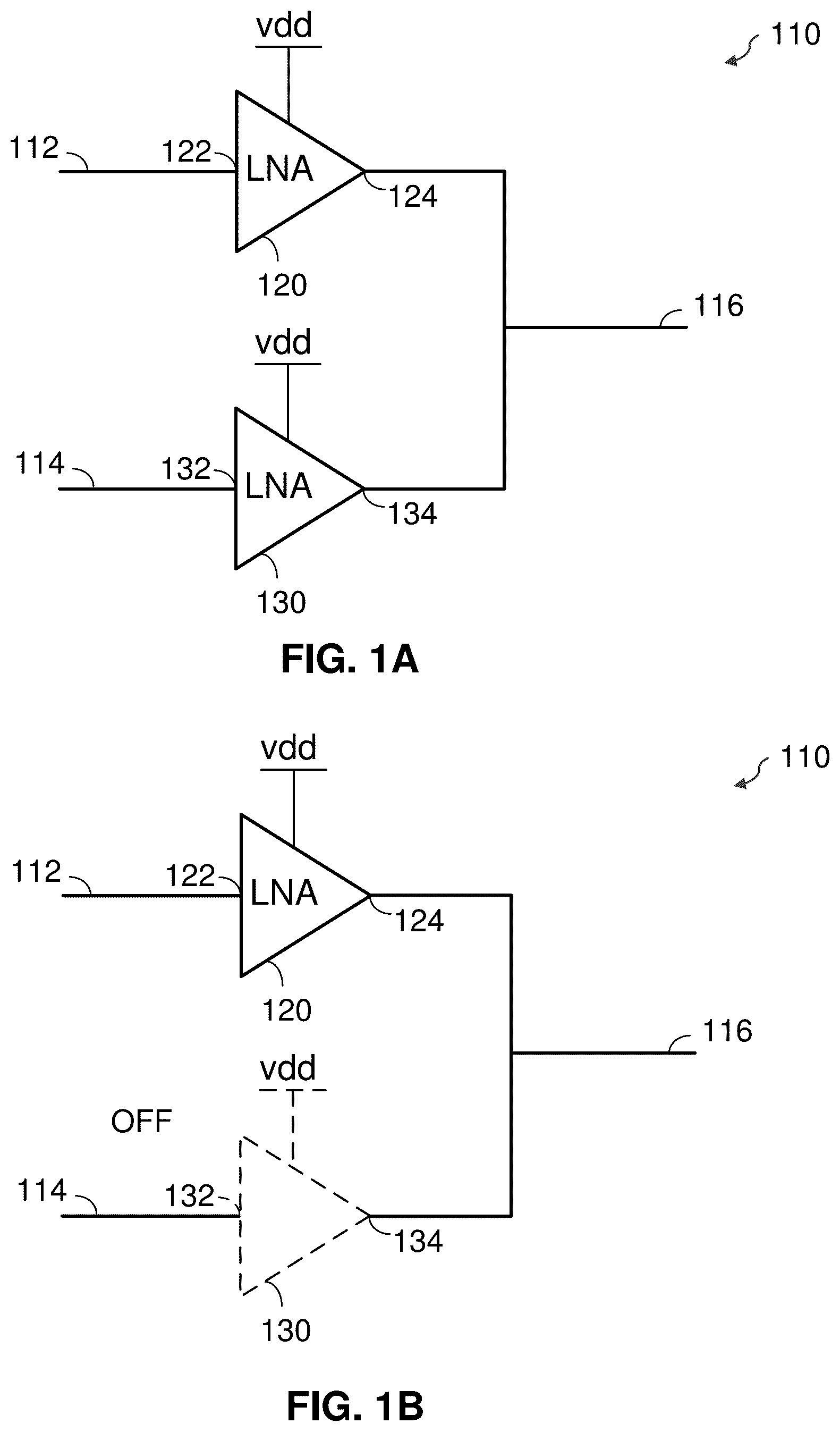 Patent US12308875 — Reconfigurable amplifier — Figure 1