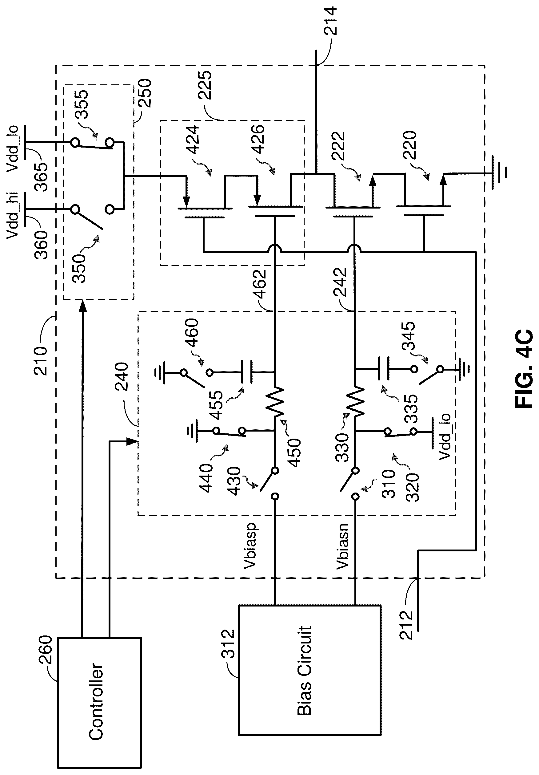 Patent US12308875 Figure 10 – Reconfigurable amplifier