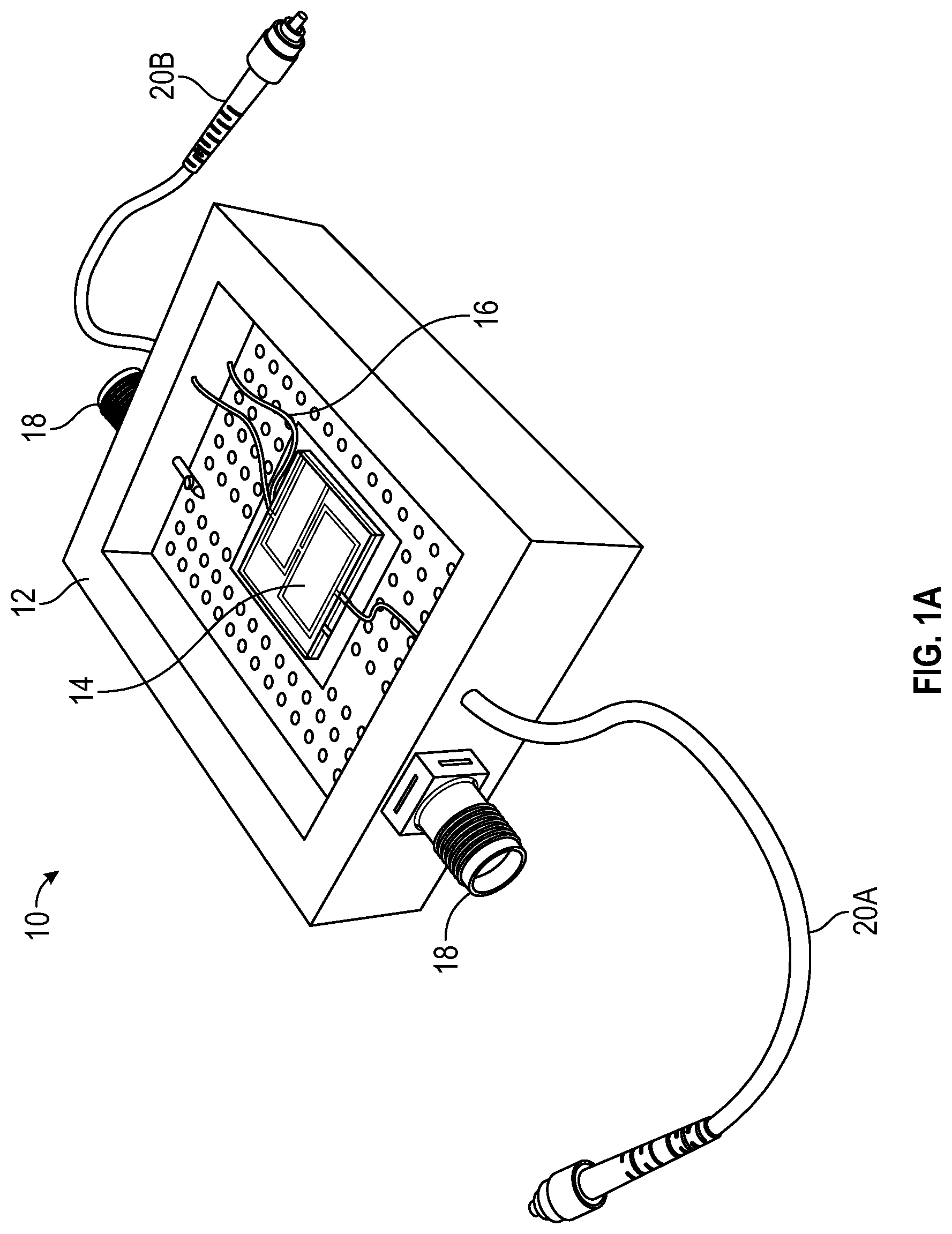 Patent US12308889 — Modular quantum interconnect for microwave and telecommunications wavelengths — Figure 1