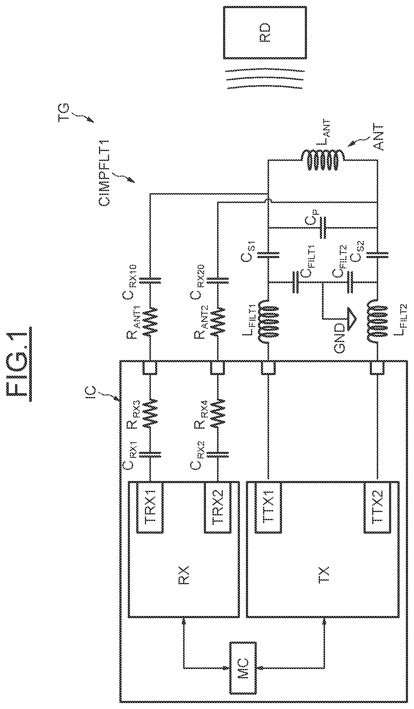 Patent US12308897 Figure 1 – Active damping and power control in NFC active load modulation