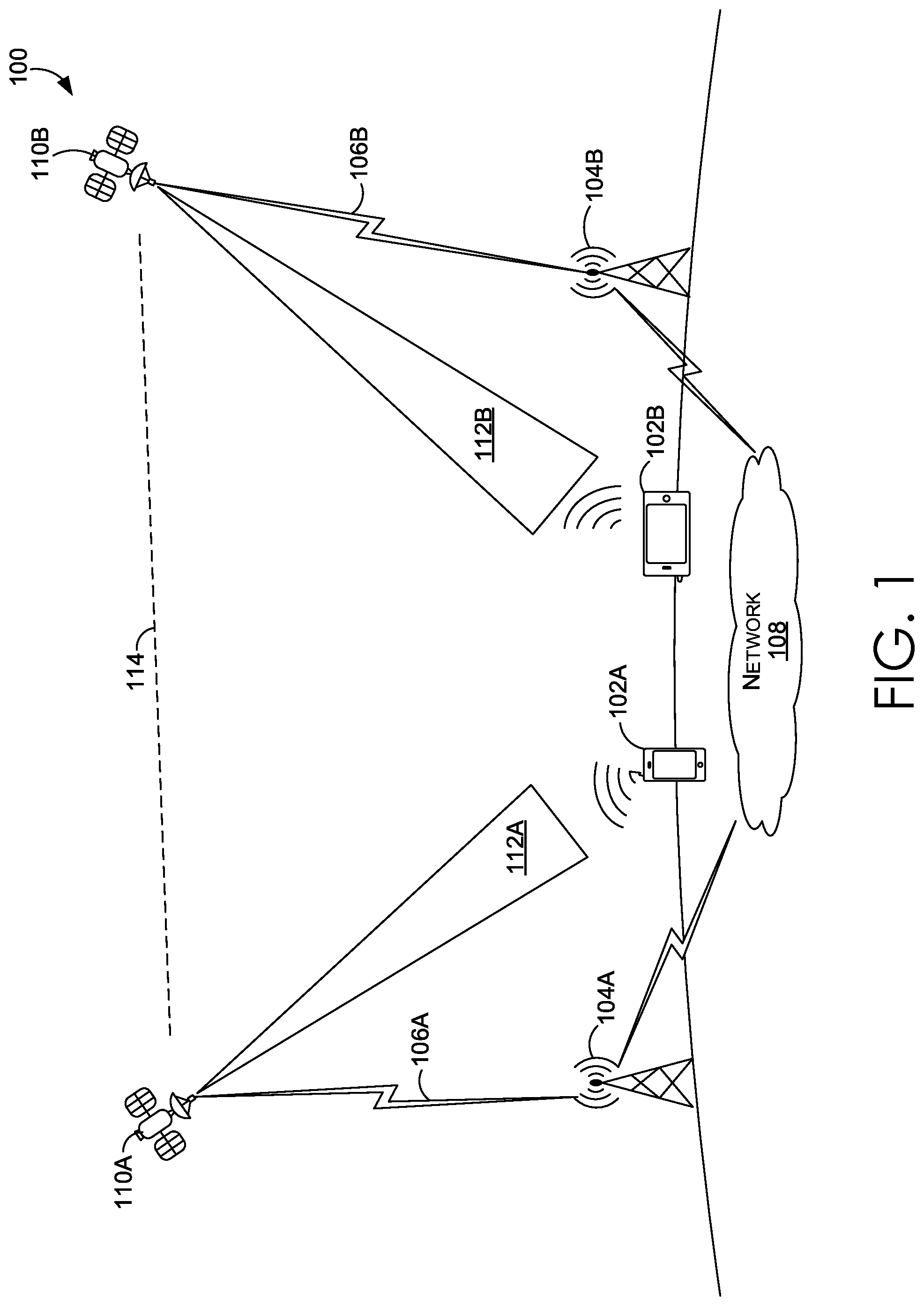 Patent US12308907 — Dynamically adjusting antenna beam directivity based on orientation of device — Figure 1