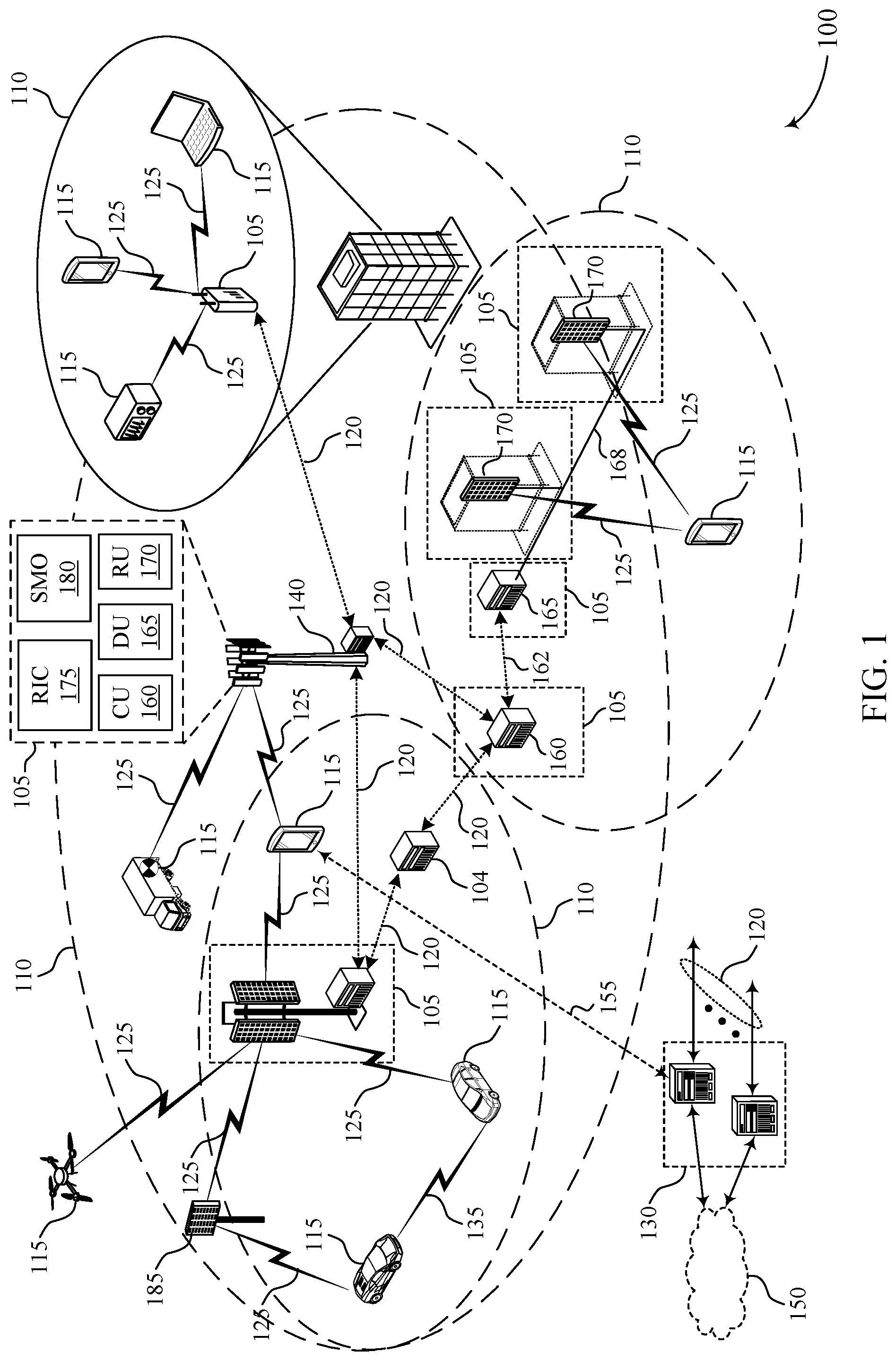 Patent US12308934 Figure 1 – Repeater beam requests for transparent beam management