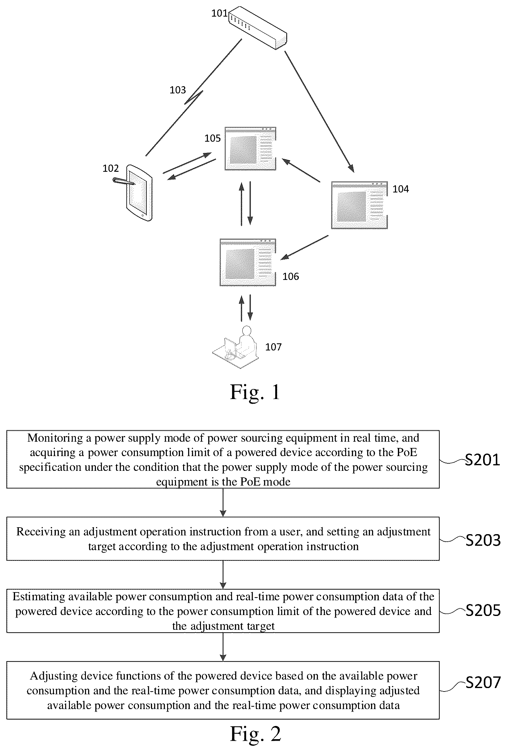 Patent US12308983 — System for managing device power consumption and method, device and storage medium — Figure 1