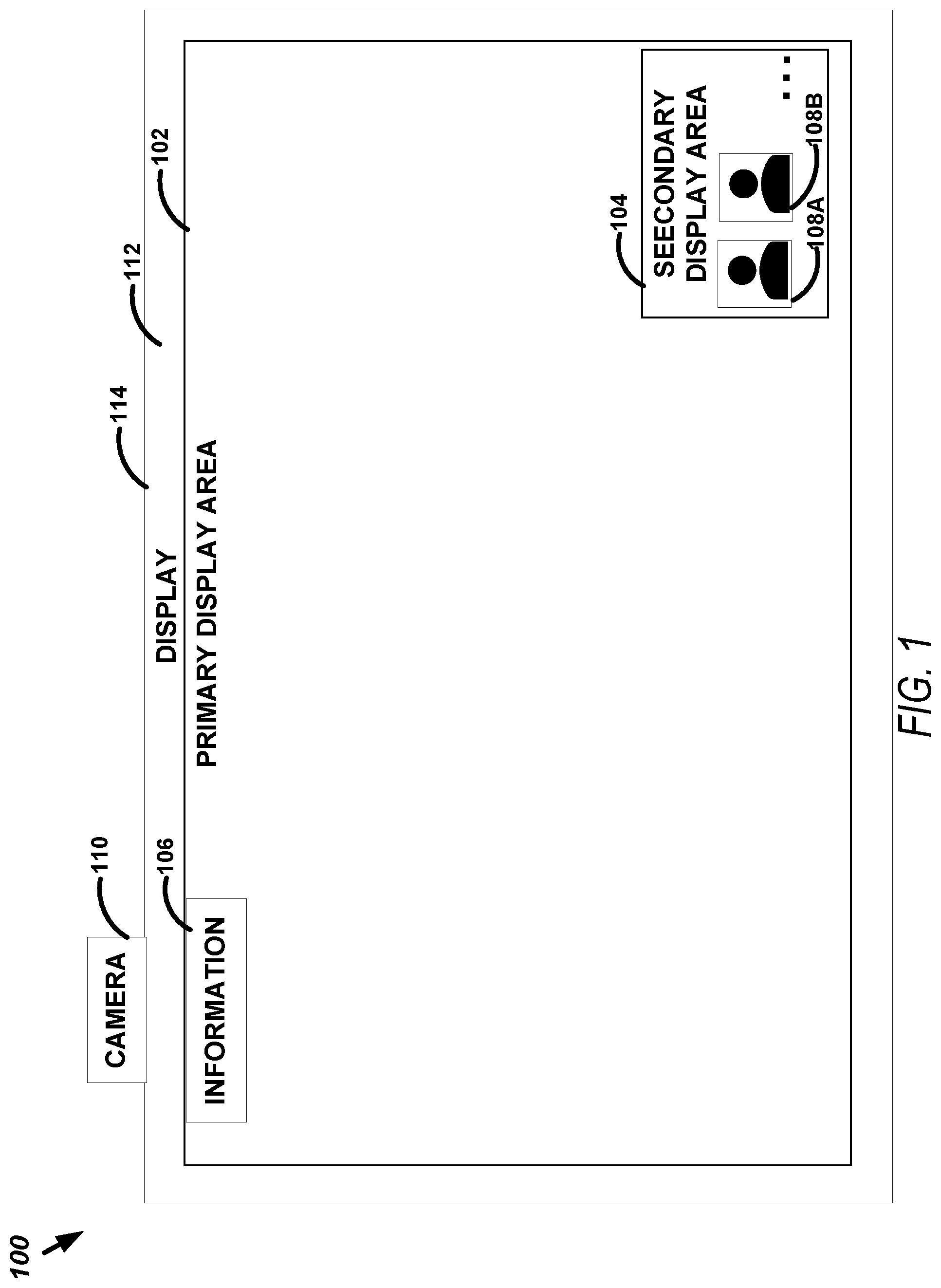 Patent US12308986 — Eye contact assistance in video conference — Figure 1
