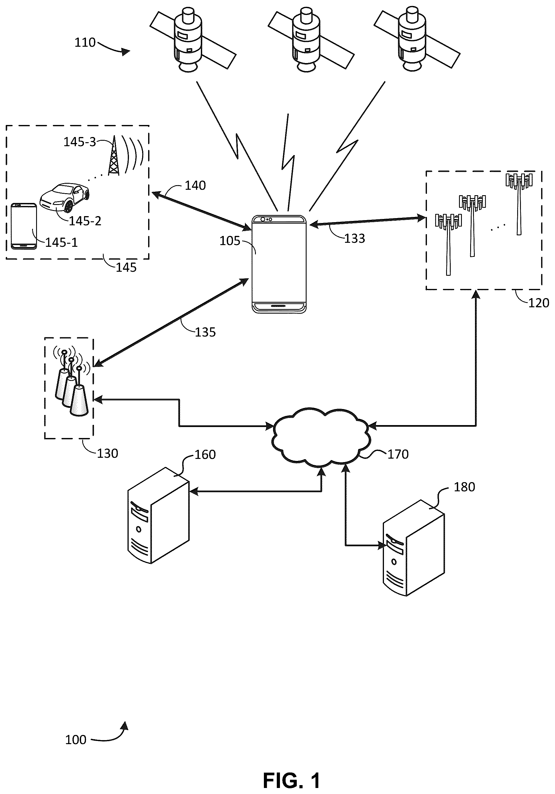 Patent US12309089 — Detecting non-line-of-sight wireless signal paths — Figure 1