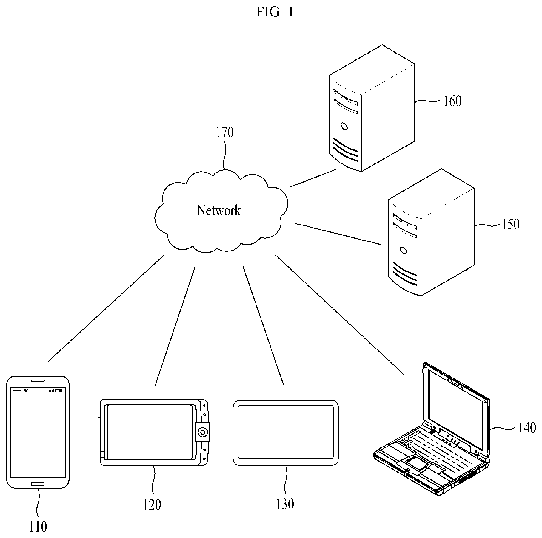Patent US12309112 — Method, computer device, and non-transitory computer readable record medium to display content of interest — Figure 1