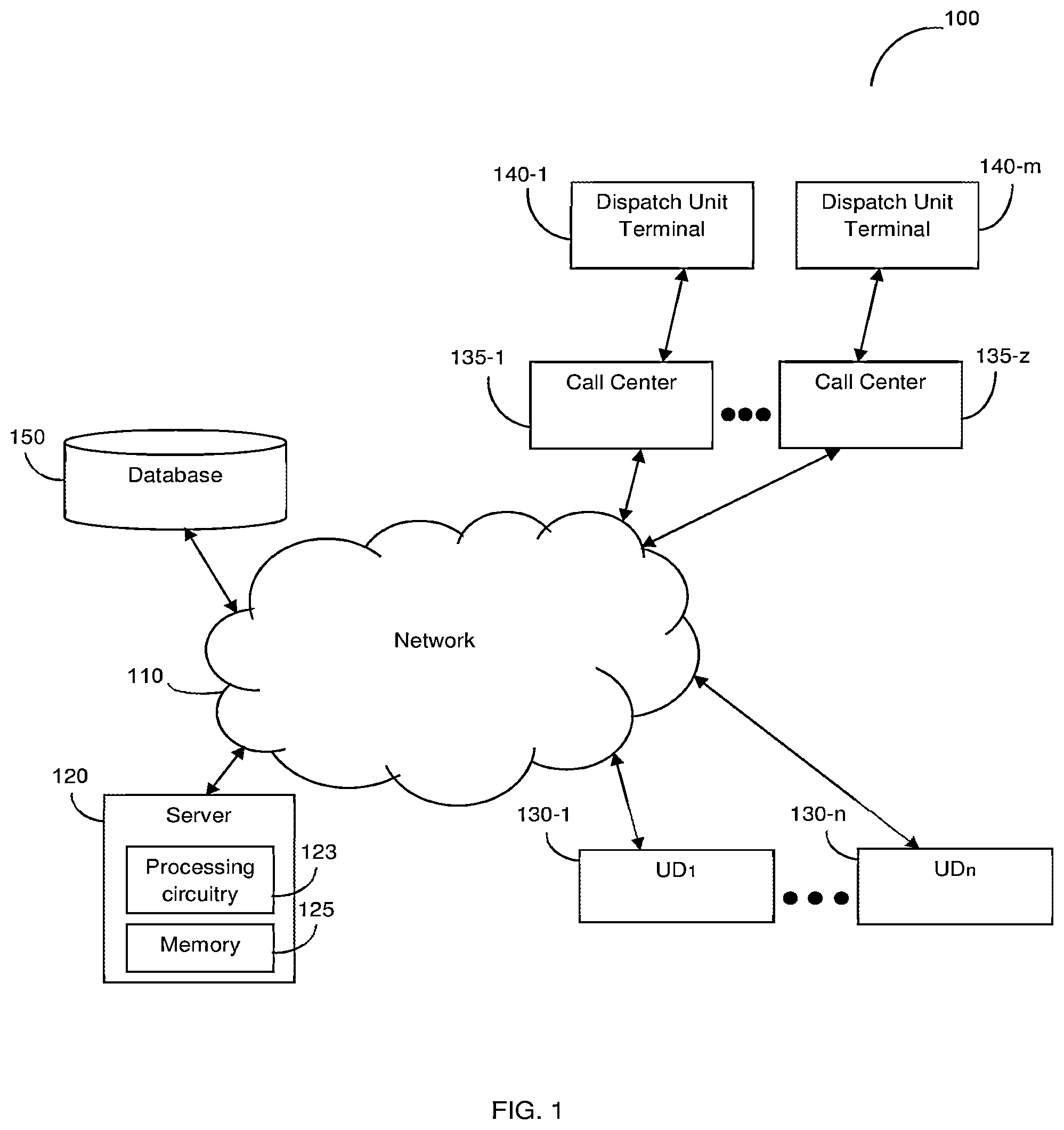 Patent US12309207 Figure 1 – System, method, and computer-readable medium for streaming real-time data from a user device