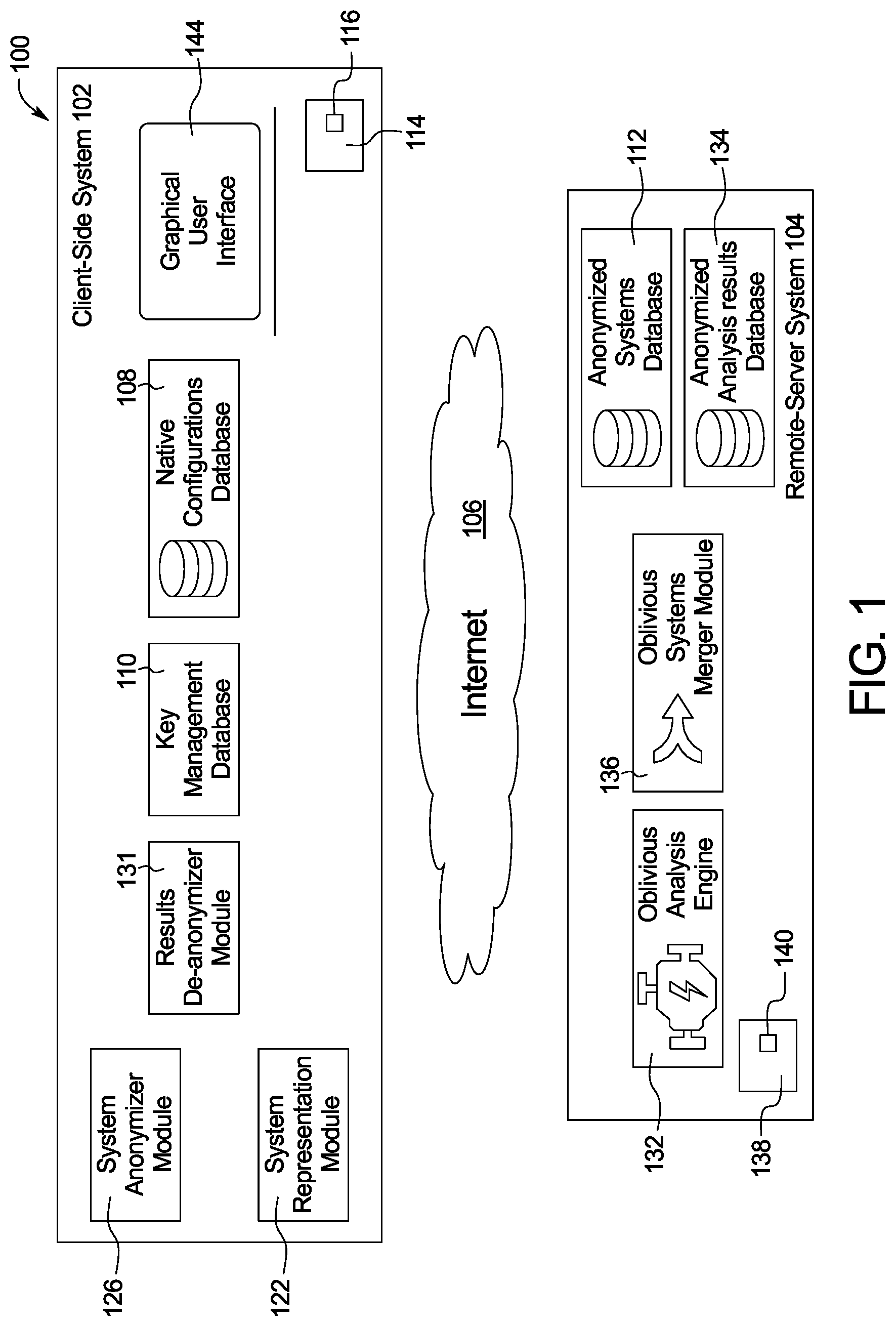 Patent US12309272 — Systems and methods for privacy preserving accurate analysis of network paths — Figure 1