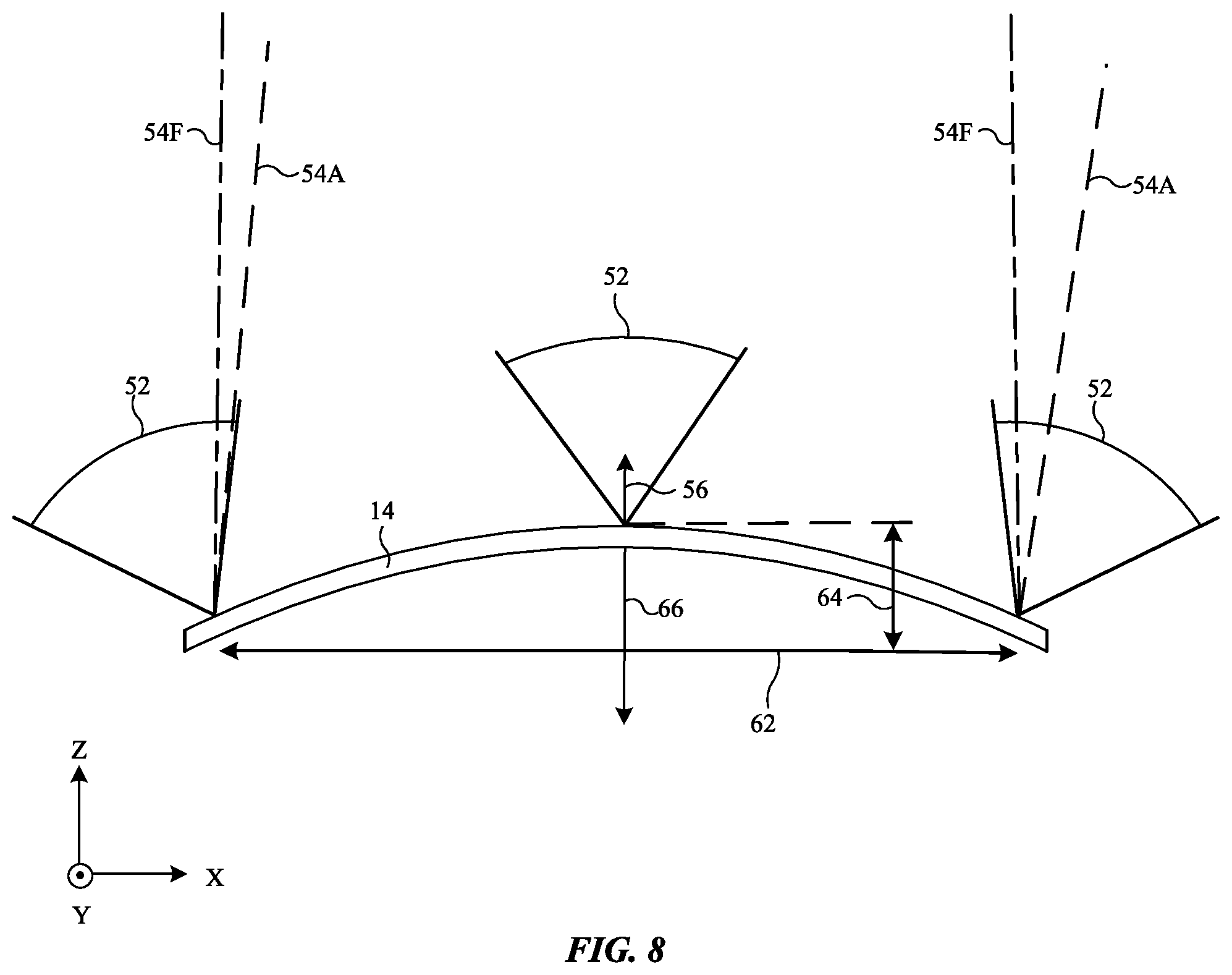Patent US12309351 Figure 8 – Pixel arrangements for electronic device displays