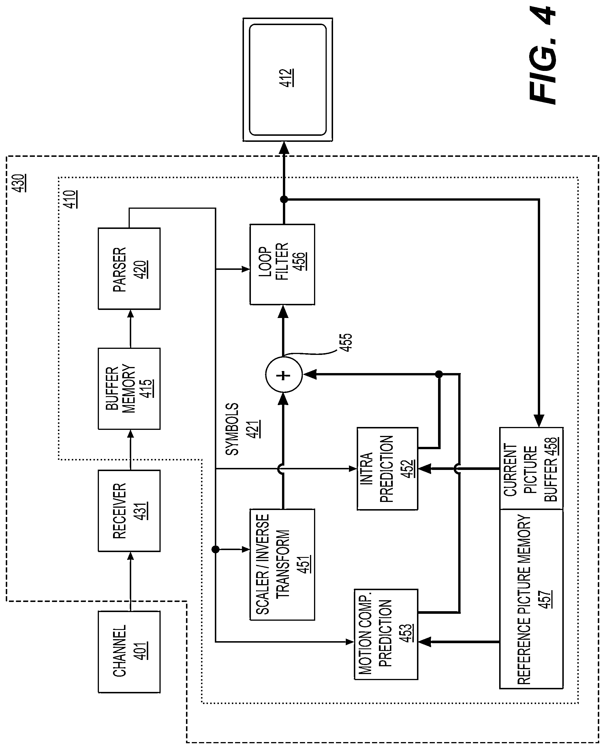 Patent US12309359 Figure 6 – Block-level adaptive mixed-resolution prediction