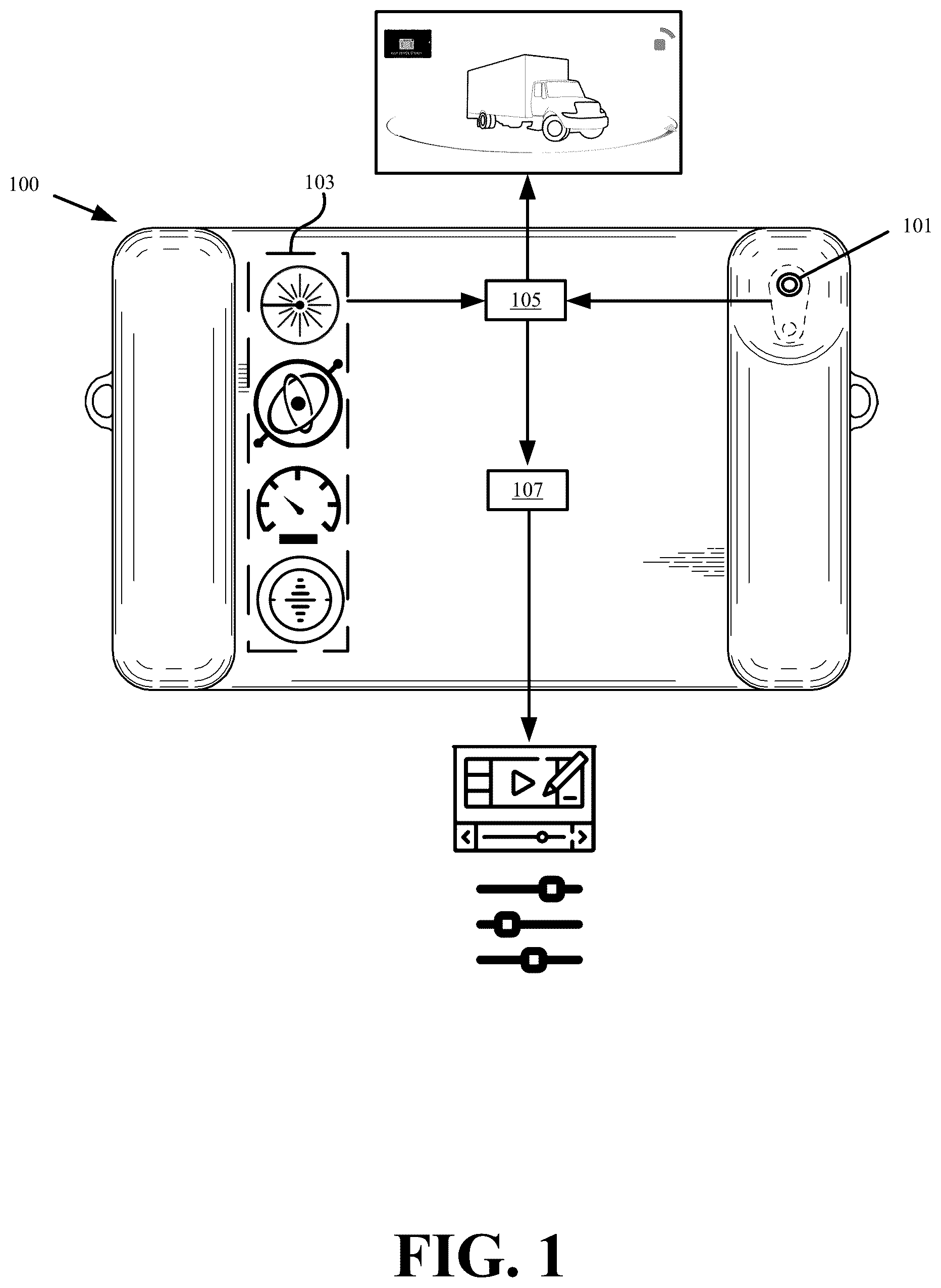 Patent US12309485 — Systems and methods for assistive video capture — Figure 1