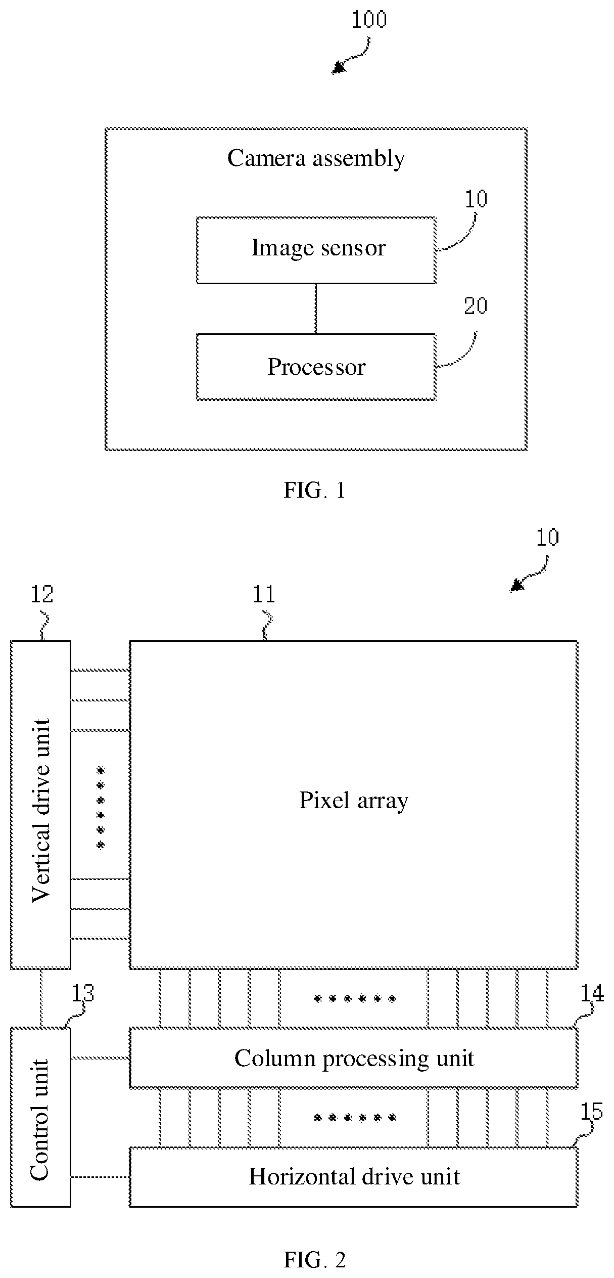 Patent US12309502 — Image processing method, camera assembly and mobile terminal — Figure 1