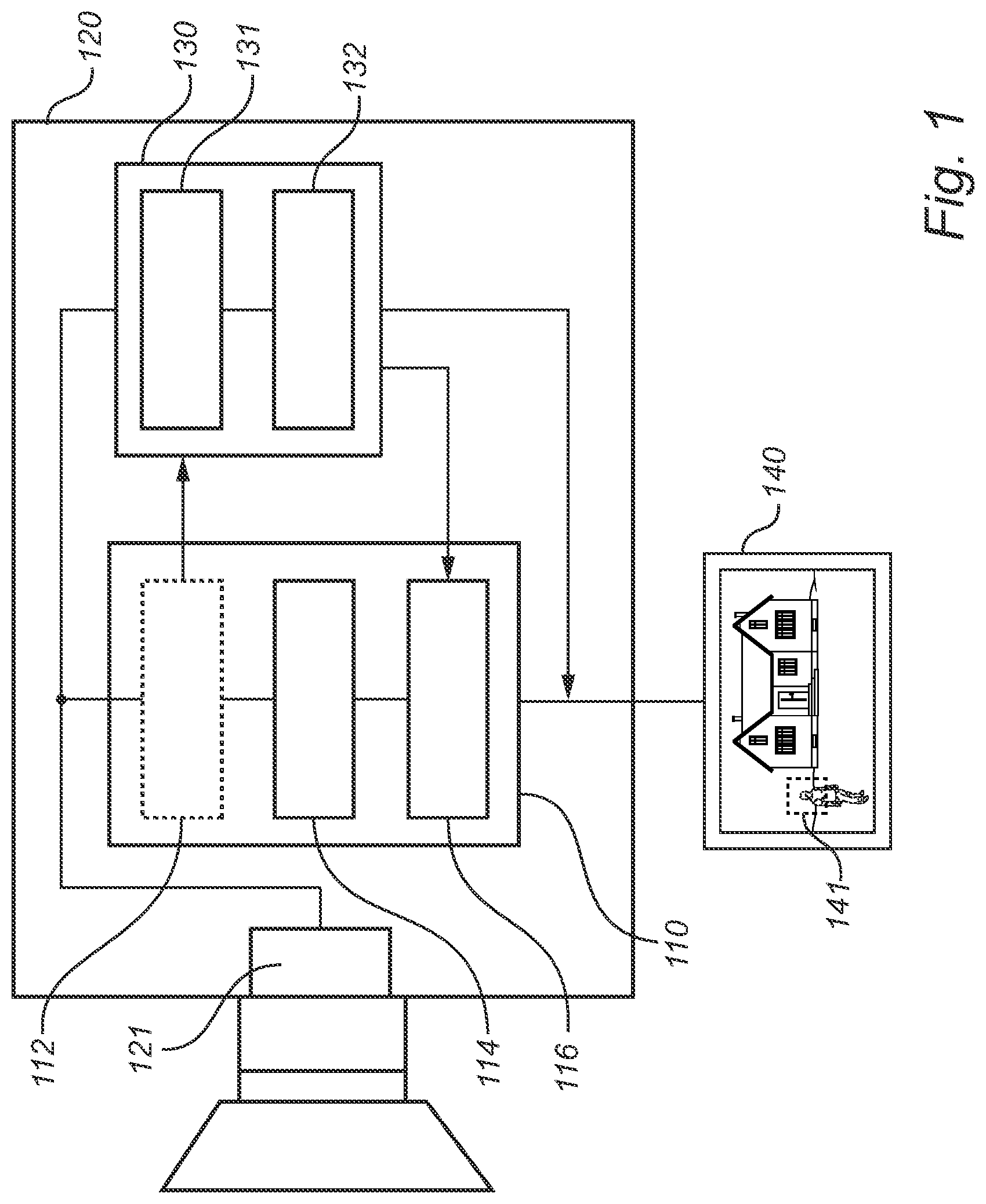 Patent US12309522 — Video monitoring with robust privacy masking — Figure 1