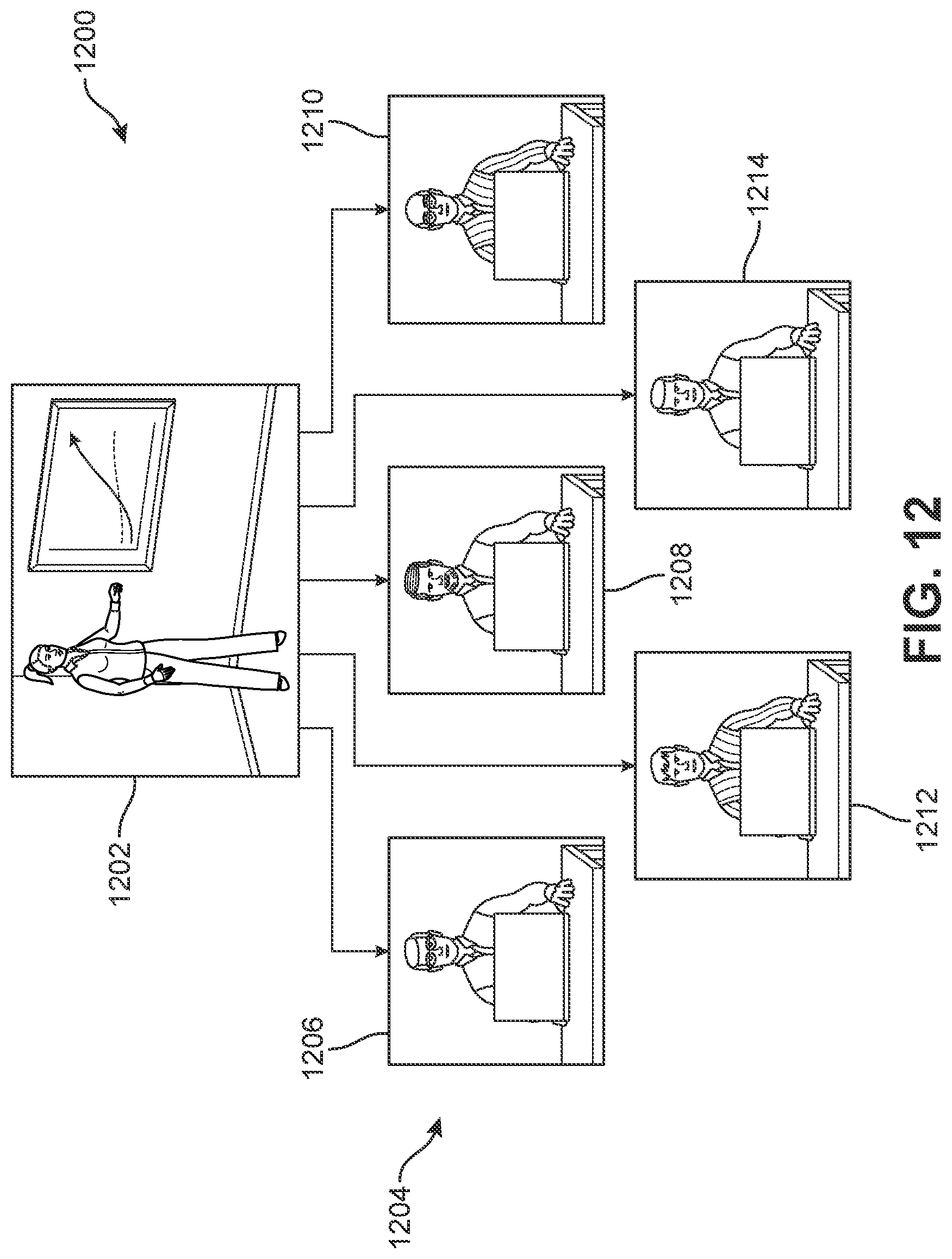 Patent US12309529 Figure 12 – System and method for an interactive digitally rendered avatar of a subject person