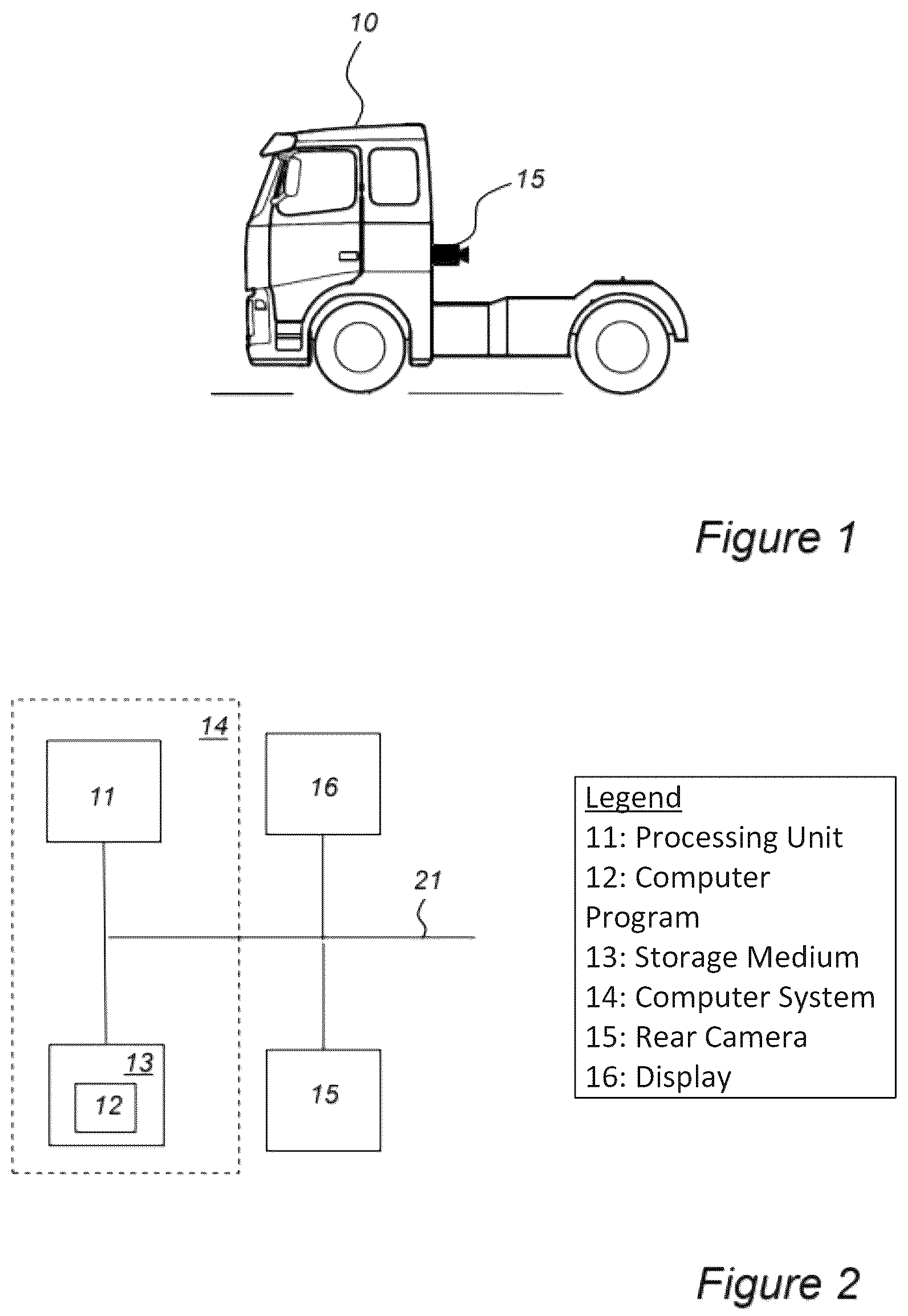 Patent US12309534 — Activation of vehicle convoy rear cameras — Figure 1