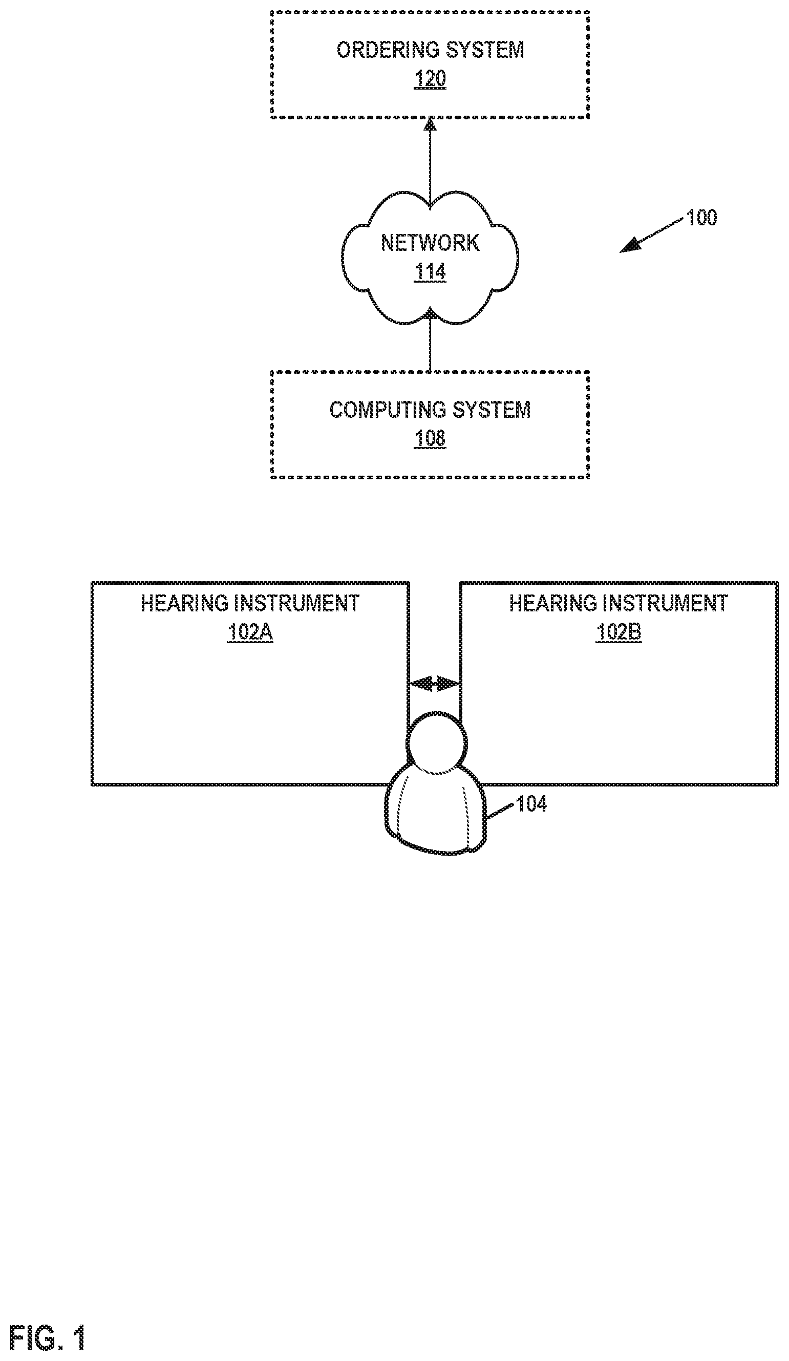 Patent US12309554 Figure 1 – Automatic selection of hearing instrument component size