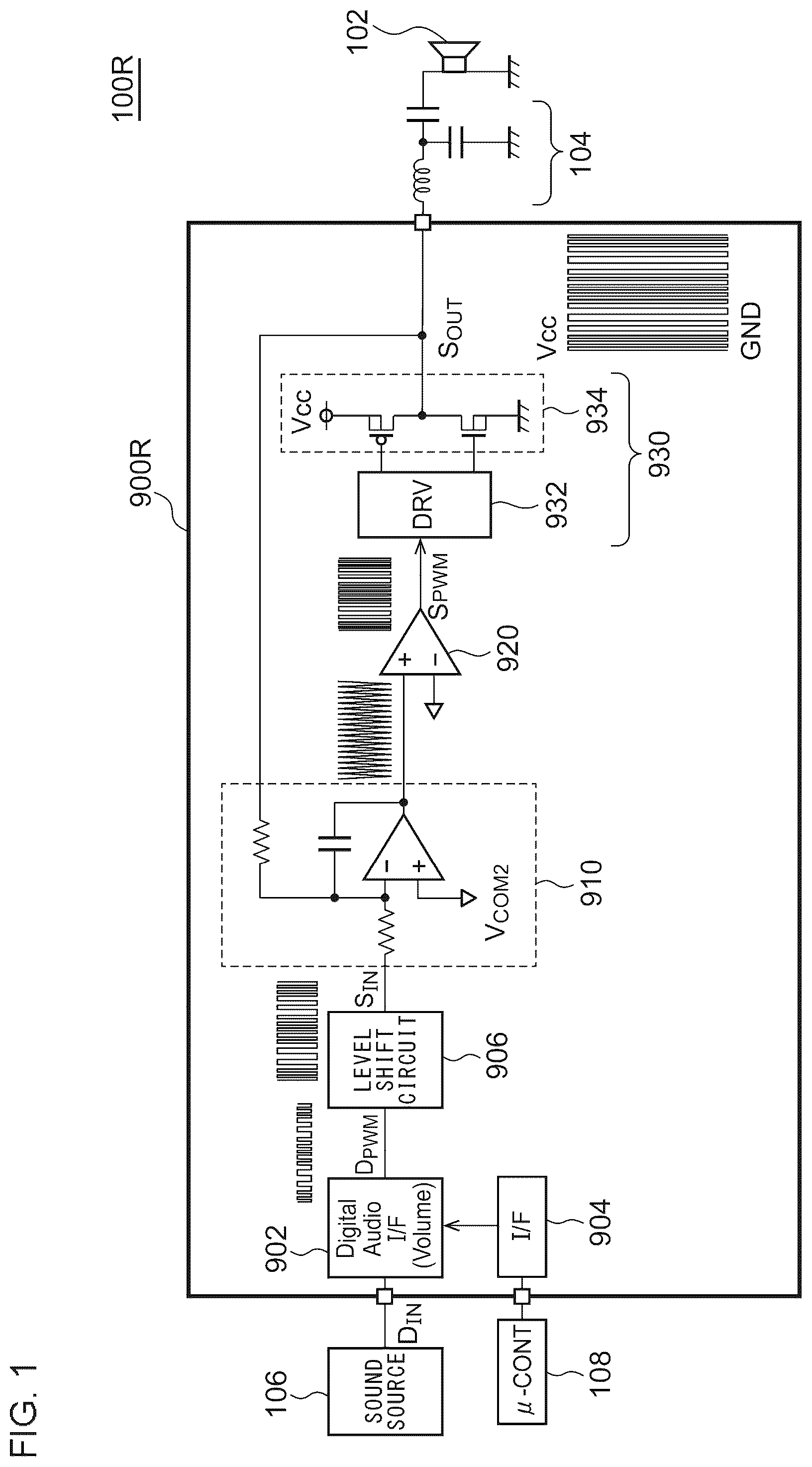 Patent US12309556 — Audio circuit — Figure 1