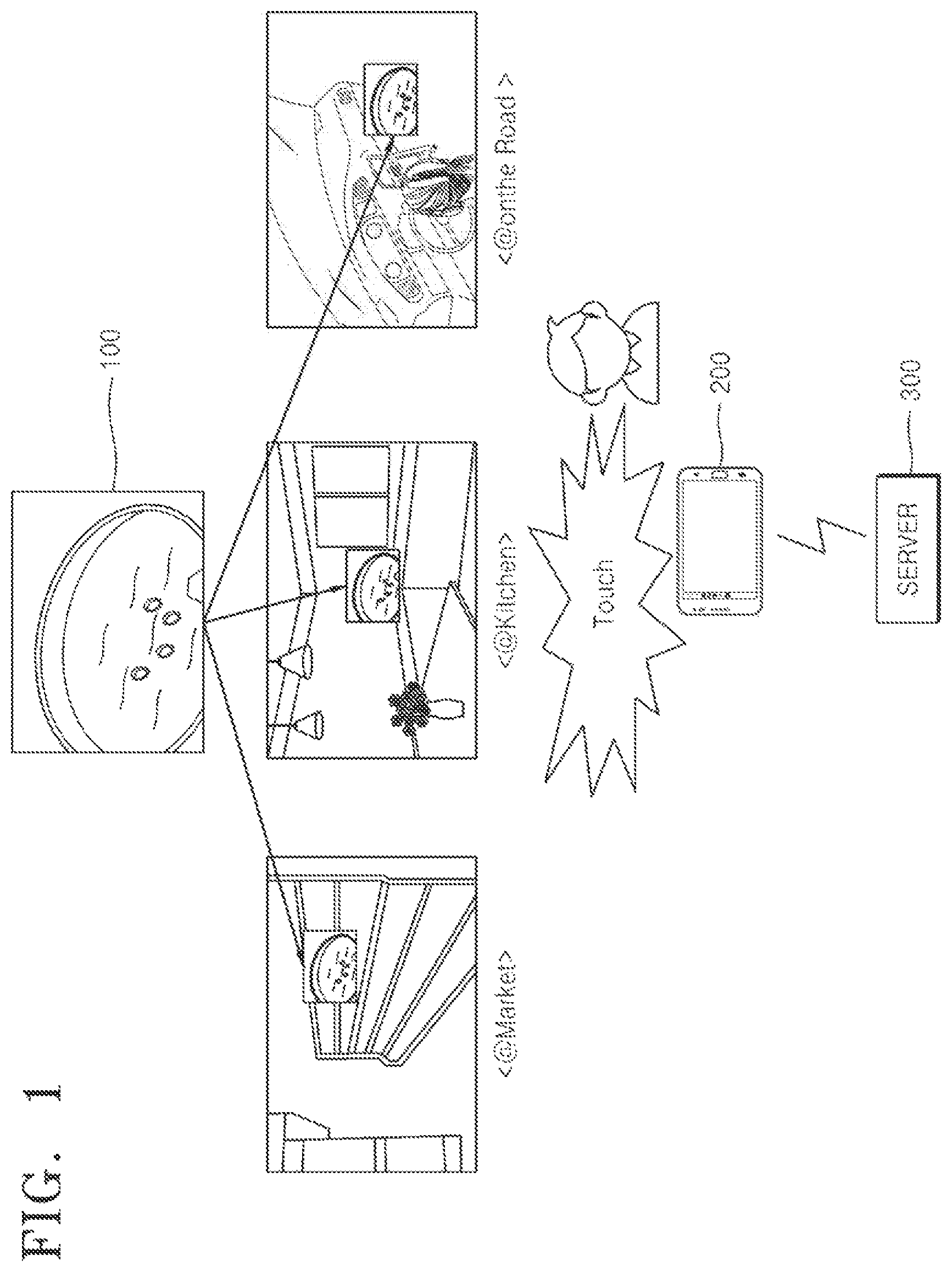 Patent US12309662 — System for and method of providing service related to object — Figure 1