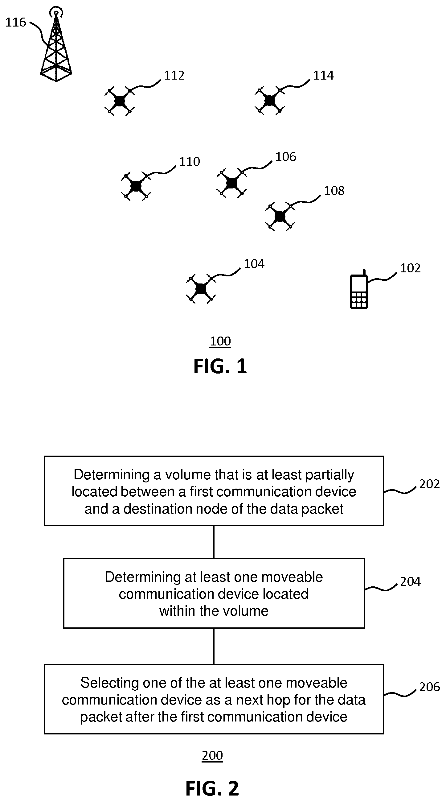 Patent US12309681 — Selecting a next hop for a data packet — Figure 1