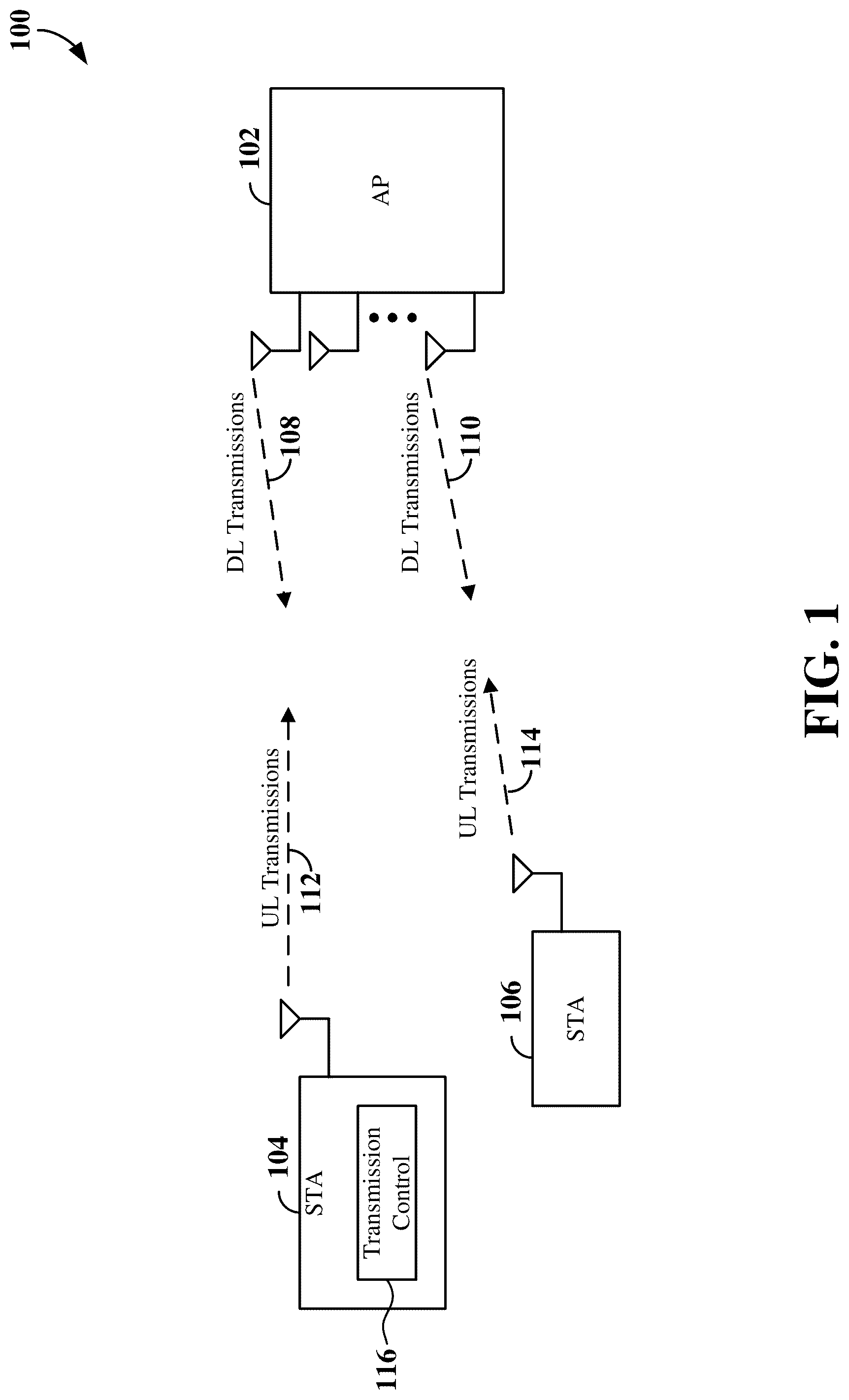 Patent US12309766 — Power source based transmission control — Figure 1