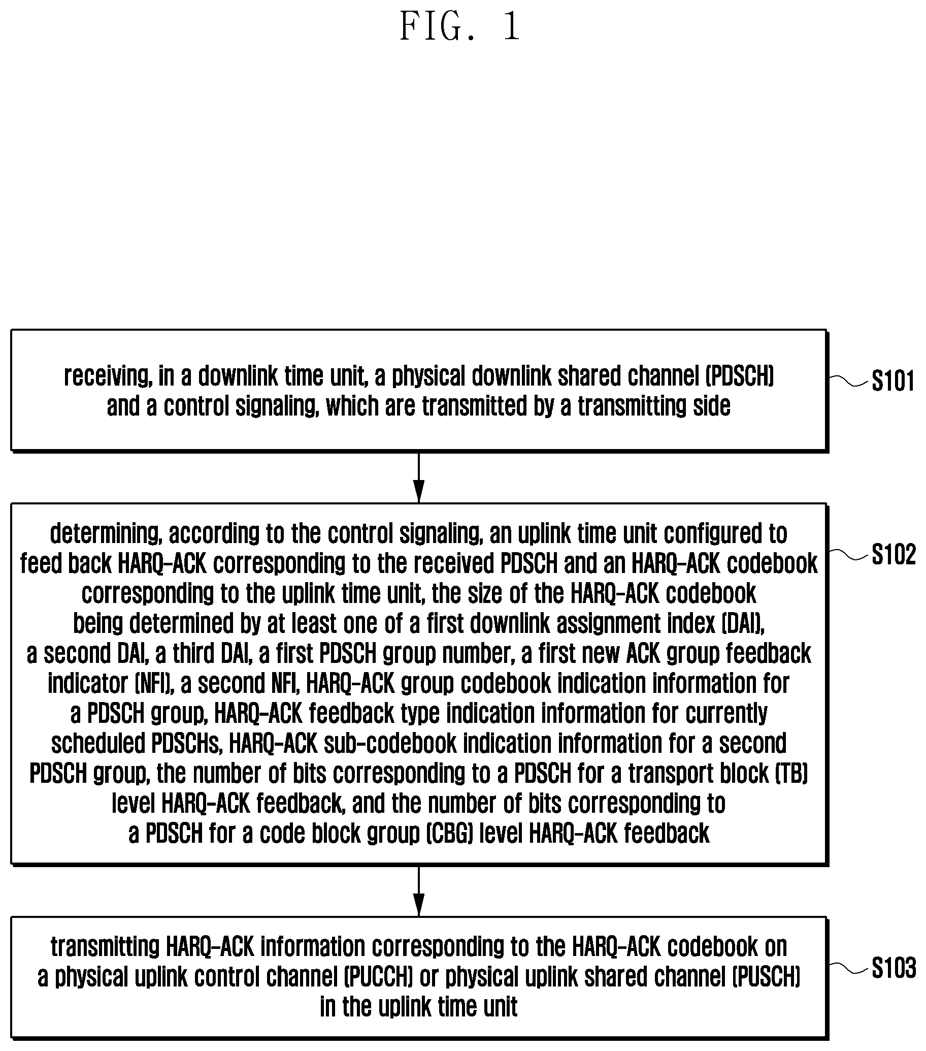 Patent US12309773 — Method and device for transmitting HARQ-ACK — Figure 1
