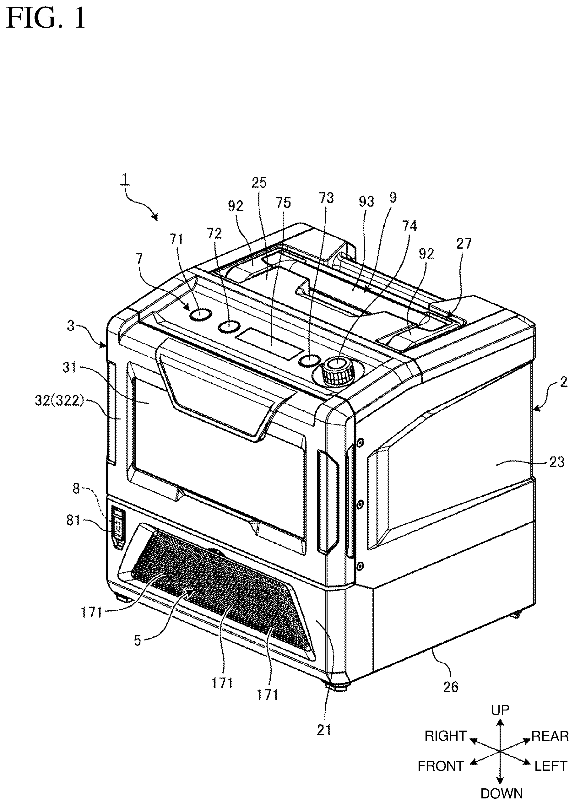 Patent US12309906 — Microwave oven — Figure 1