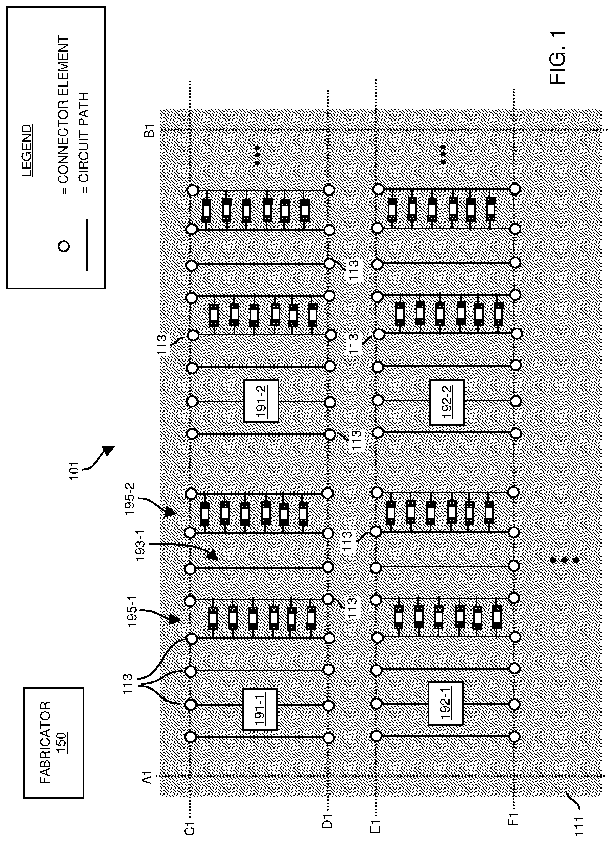 Patent US12309928 — Interlocked circuit board elements and assemblies — Figure 1
